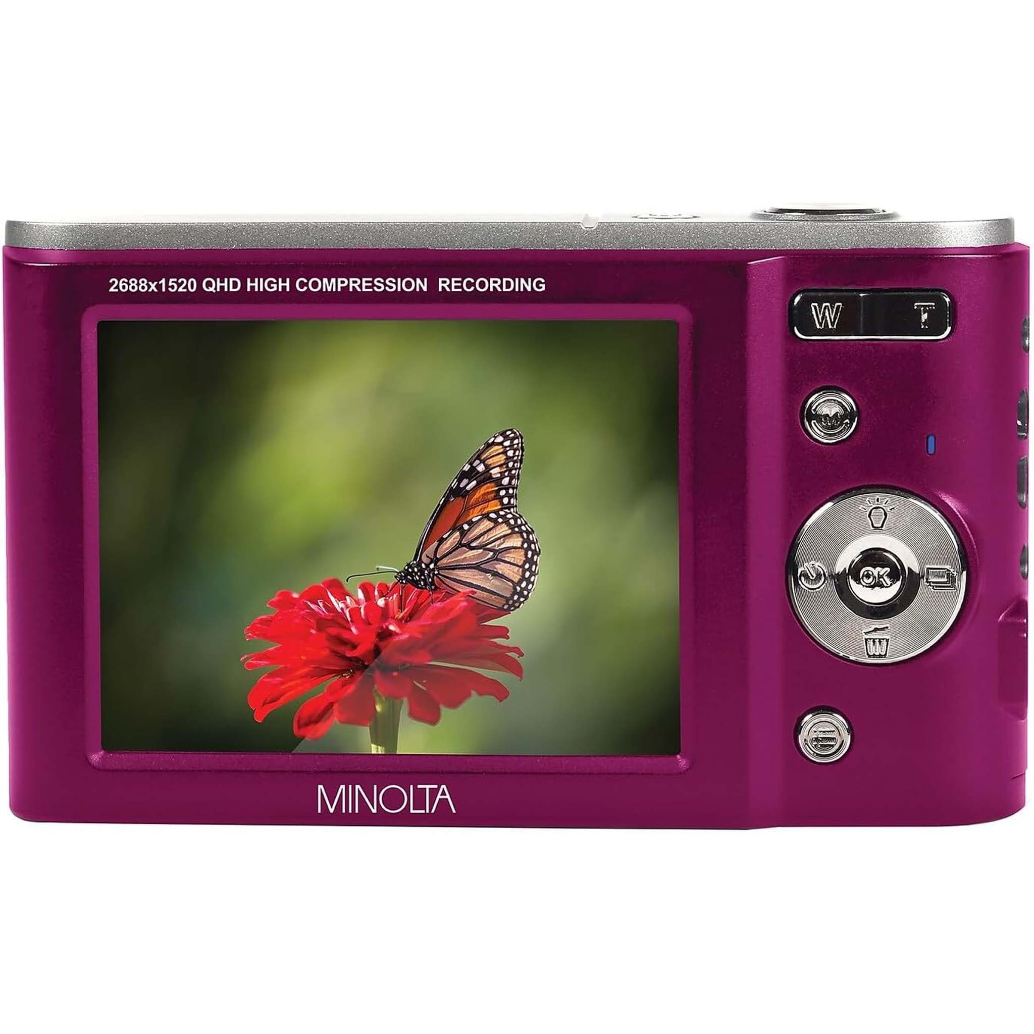 Minolta MND20 44 MP / 2.7K Ultra HD Digital Camera Magenta Minolta