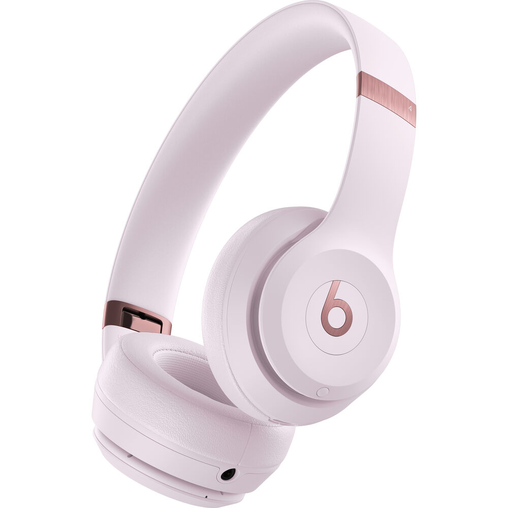 Beats Solo 4 Wireless On-Ear Headphones Cloud Pink Bundle With Accessories