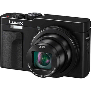 Panasonic TZ99 Point and Shoot Compact Travel Digital Camera Black - Bundle