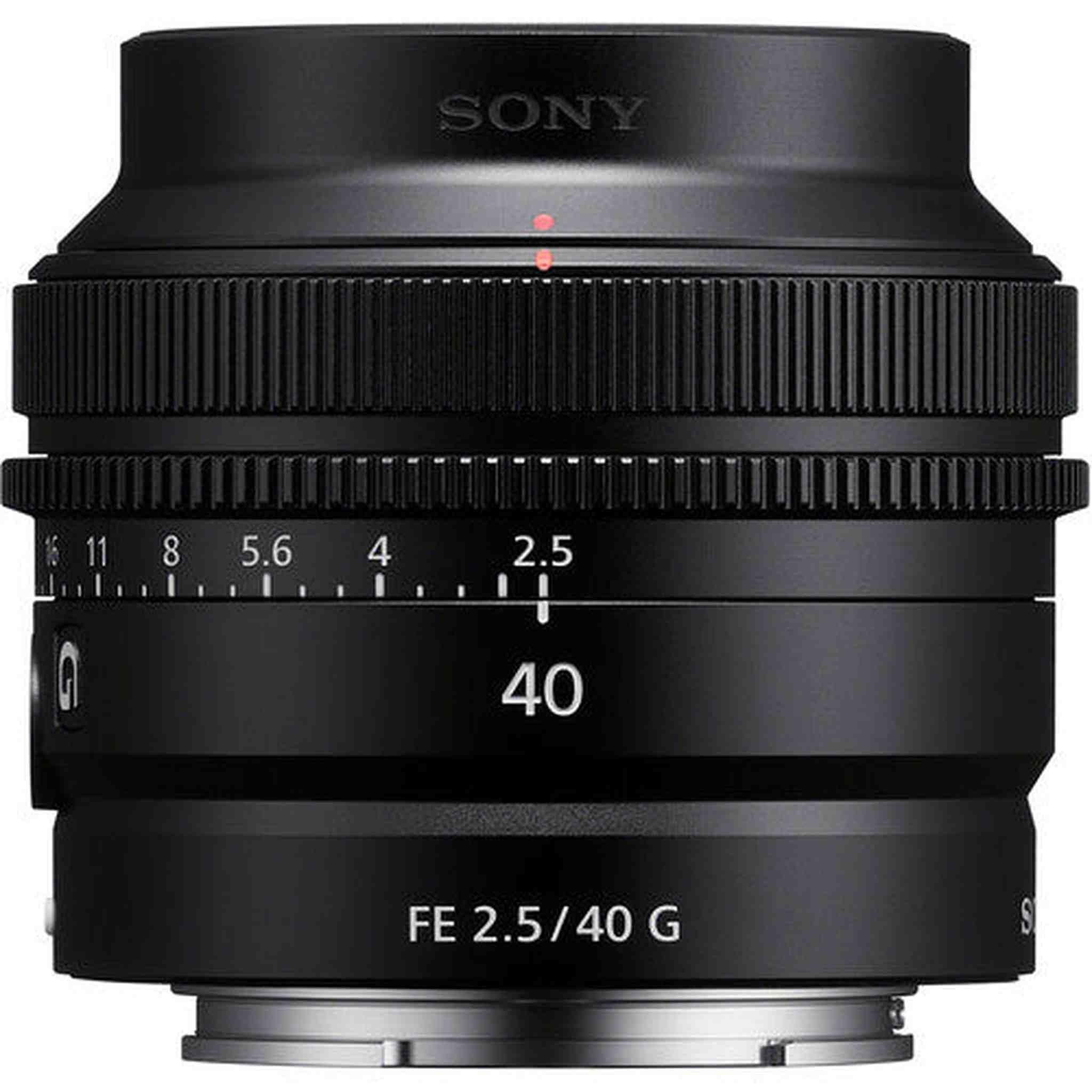 Sony FE 40mm f/2.5 G Full Frame Ultra Compact Lens + Sling Backpack + More - Reconditioned Sony