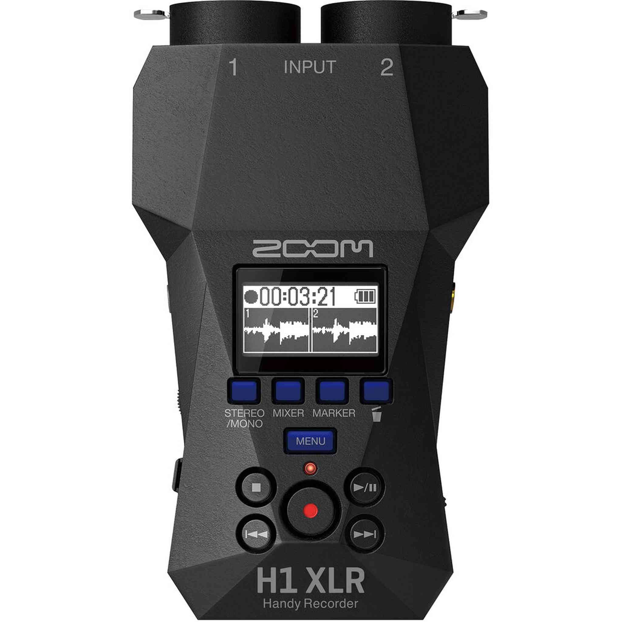Zoom H1XLR Portable Audio Recorder for Video, Memory Card 64GB, Bundle