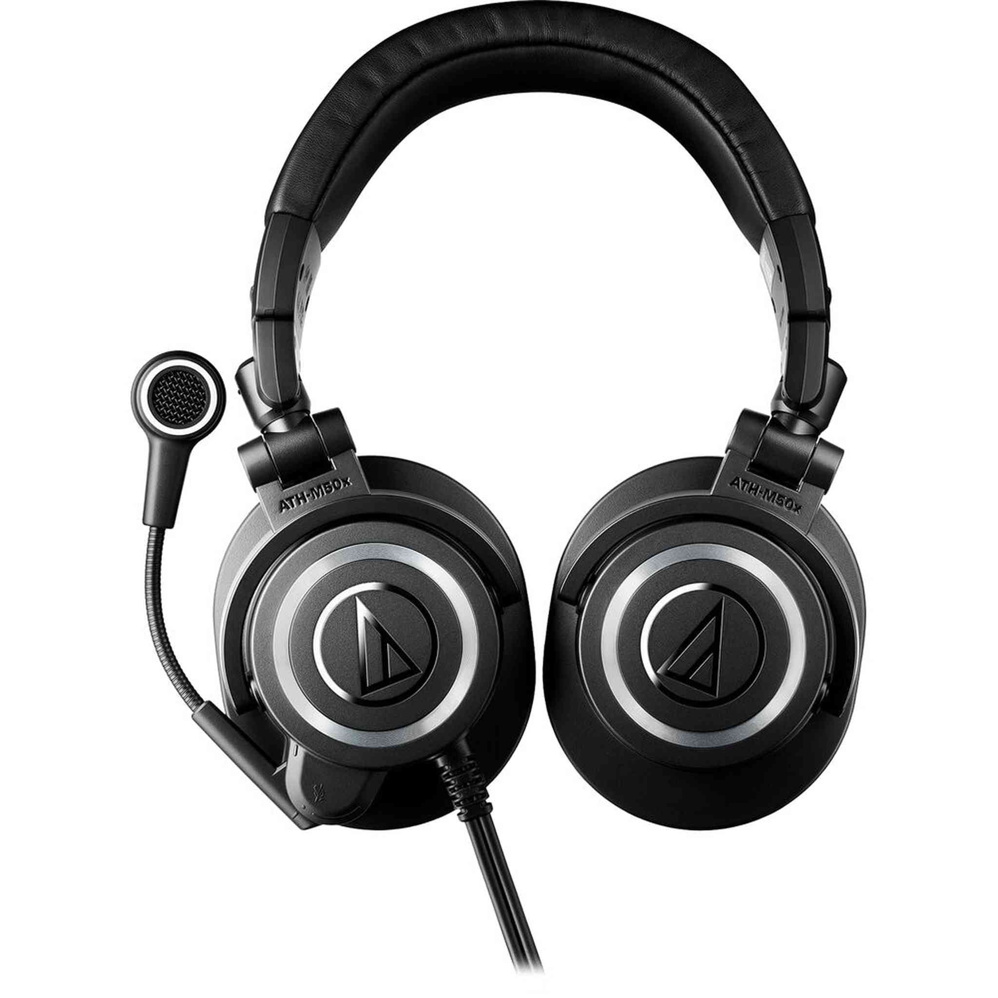 Audio-Technica ATH-M50xSTS XLR StreamSet Streaming Headset, Headphone stand