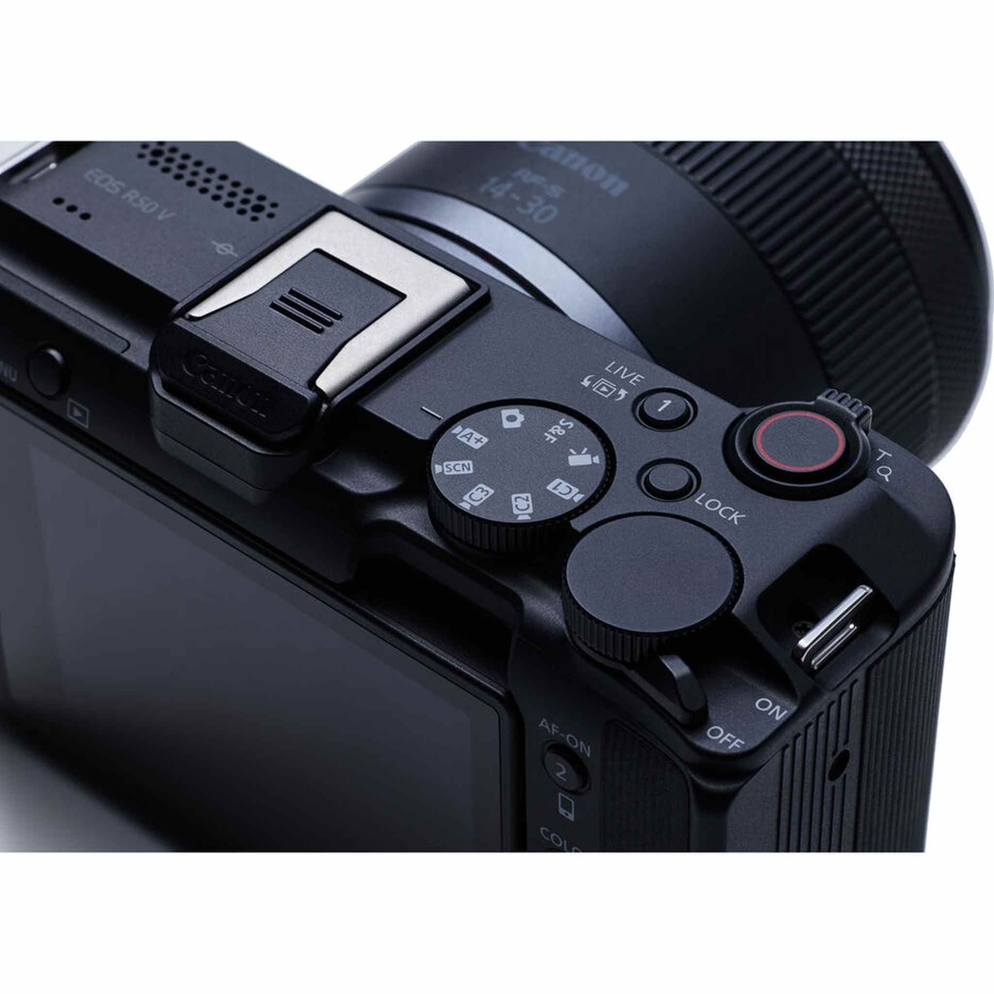 Canon EOS R50 V Mirrorless Camera | 24.2MP, 4K60p, Flip Screen, Dual Pixel AF - Bundle