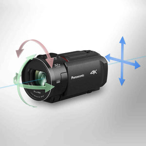 Panasonic HC-VX3 UHD 4K Lightweight Camcorder with 24x Zoom + 128GB Memory Card + More