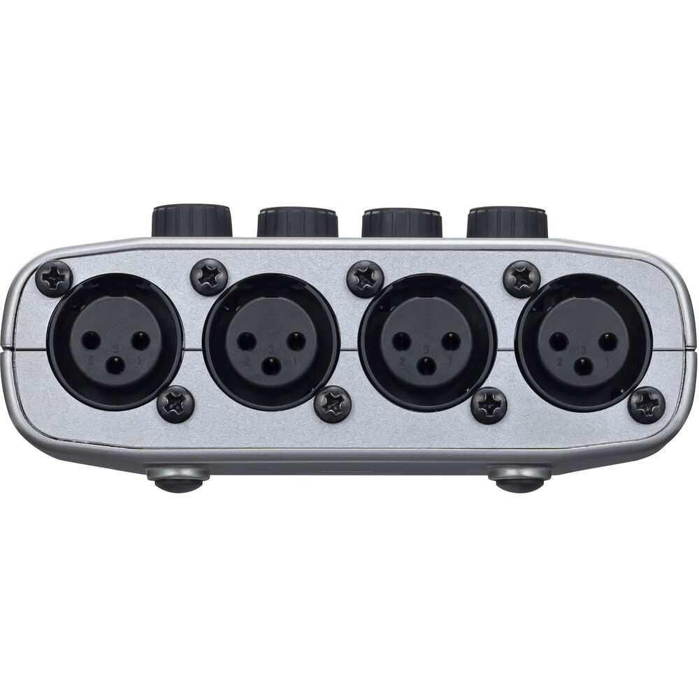 Zoom PodTrak P4 Podcast Recorder, Battery Powered, 4 Microphone Inputs, 4 Headphone Outputs, Phone and USB Input for Remote Interviews, Sound Pads, 2-In/2-Out Audio Interface