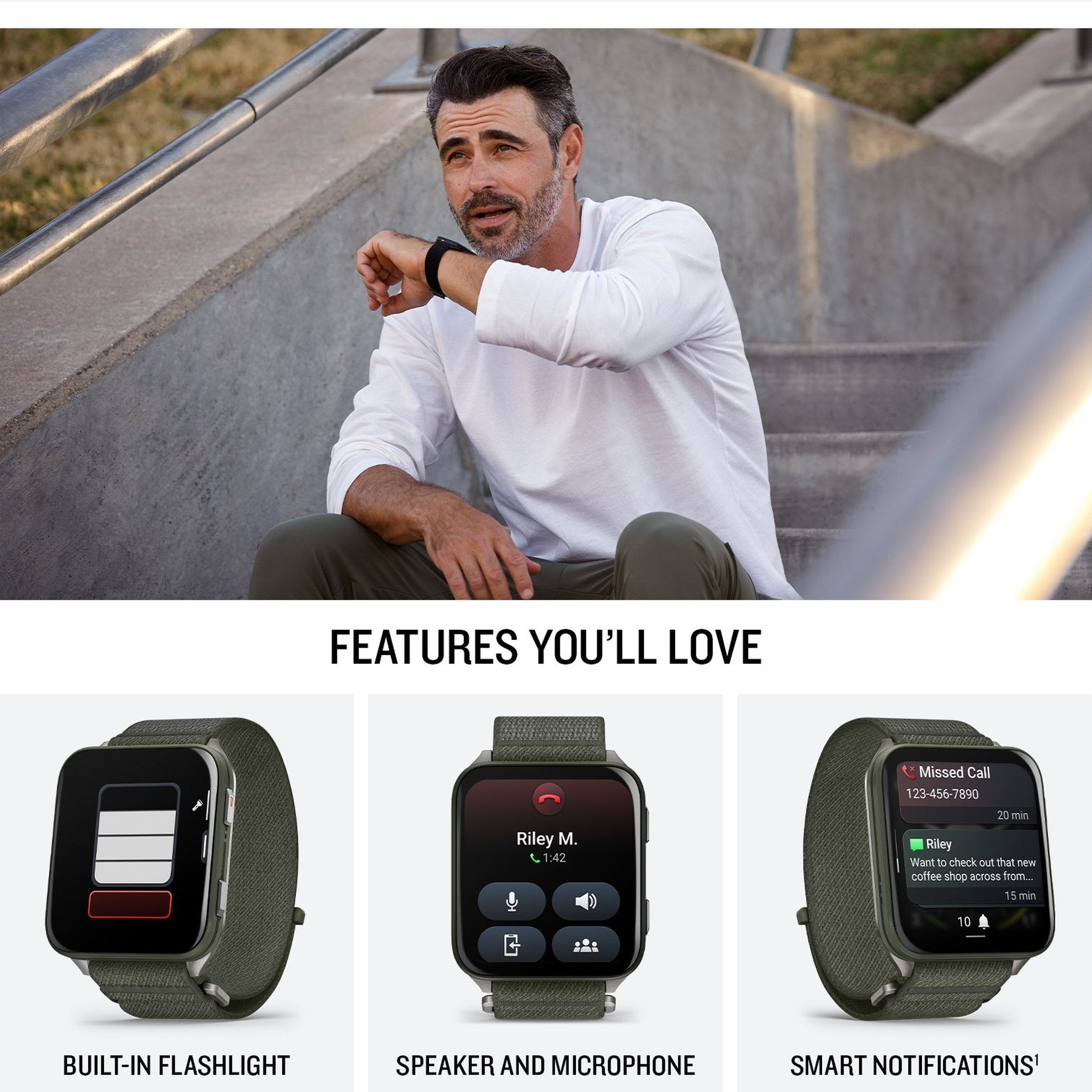 Garmin Venu X1, Thin and Lightweight GPS Smartwatch, Moss with Titanium Caseback