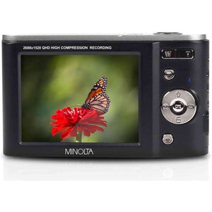 Minolta MND20 44 MP / 2.7K Ultra HD Digital Camera Black