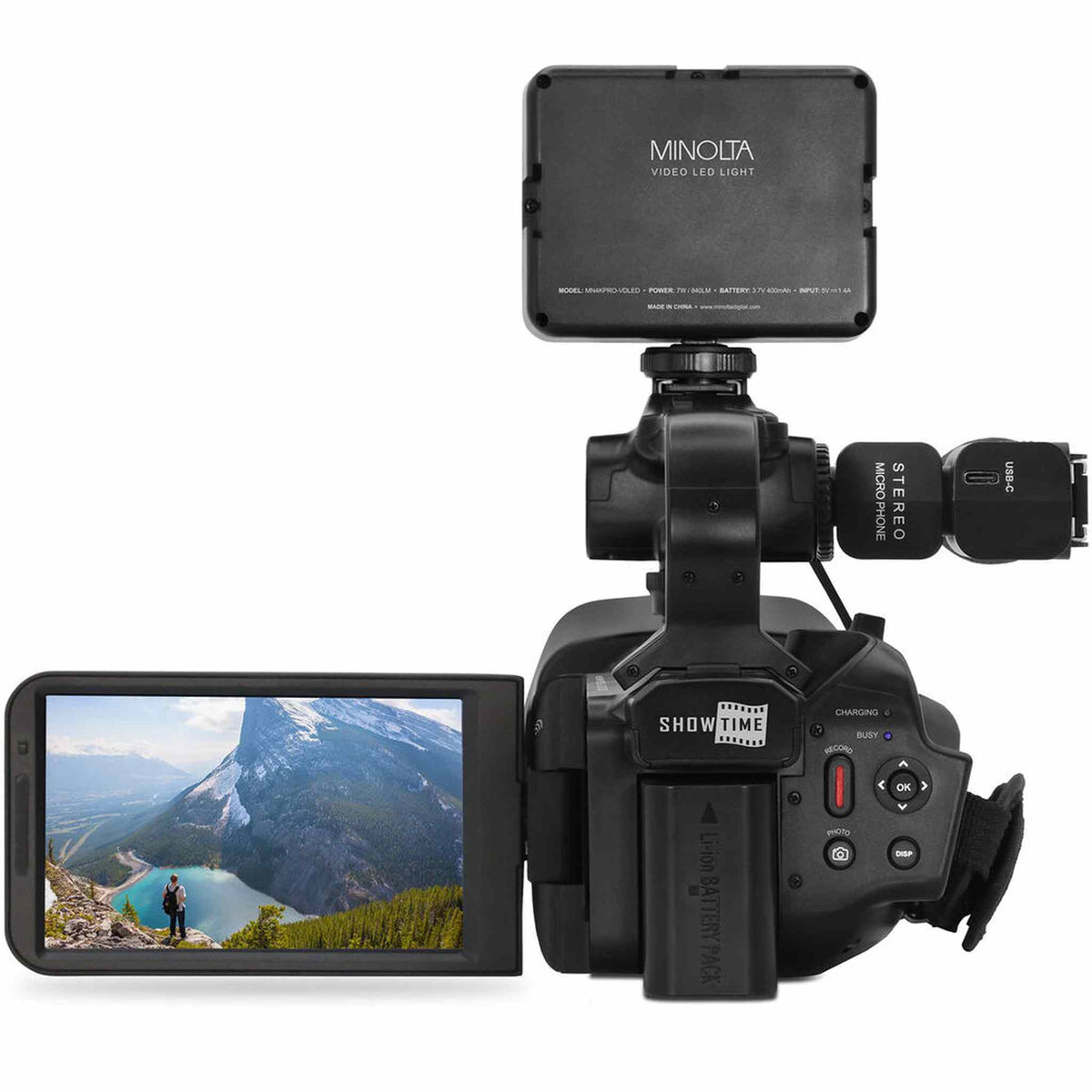 Minolta MN4KPRO UHD 4K60 Camcorder Kit,2x 128GB SDHC/SDXC UHS-I Card Memory Card