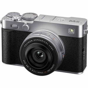 FUJIFILM X-E5 Mirrorless Digital Camera with XF 23mm f/2.8 Lens silver , Printer -Green