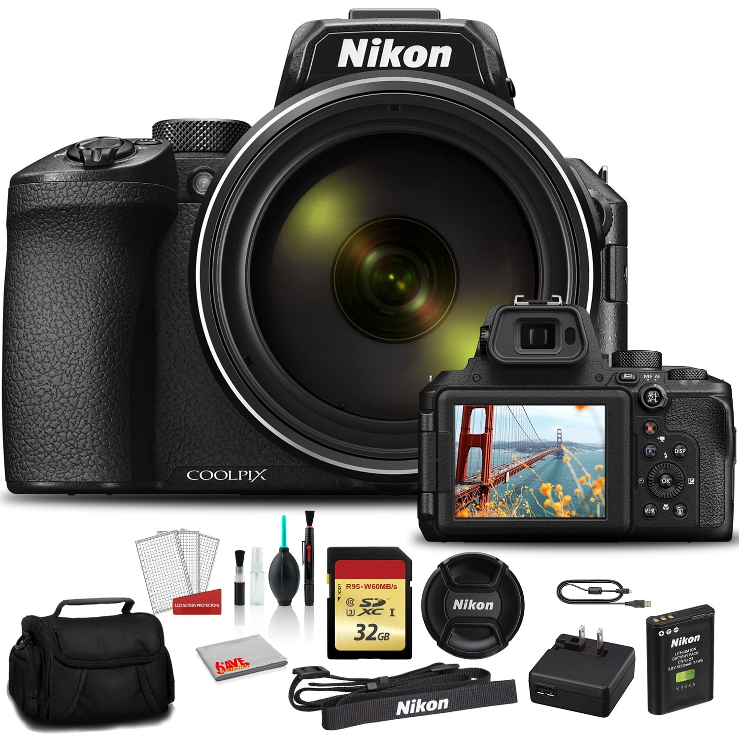 Nikon COOLPIX P950 Camera 26532 - Kit with 32GB Memory International Model Bundle