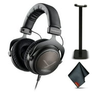 Beyerdynamic TYGR 300R Headphones (Black) Bundle with Headphone Stand