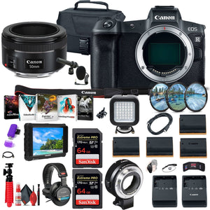 Canon EOS R Mirrorless Digital Camera 3075C002 + 4K Monitor Ultimate Bundle