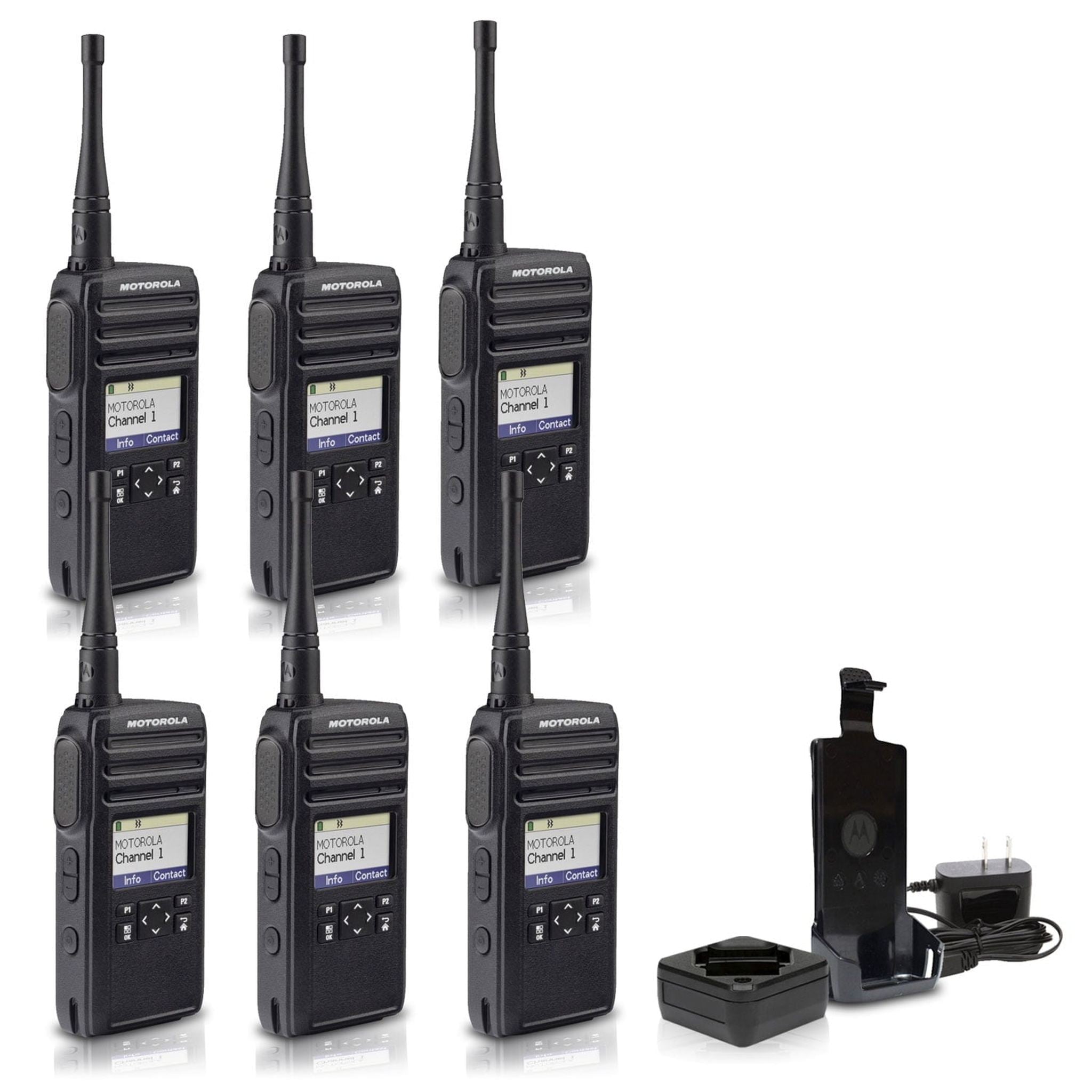 Motorola DTR700 900 MHz Digital 2-Way Radio 50 Channels 6-Pack Motorola Solutions