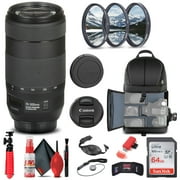 Canon EF 70-300mm f/4-5.6 IS II USM Lens 0571C002 + Filter + BackPack + More