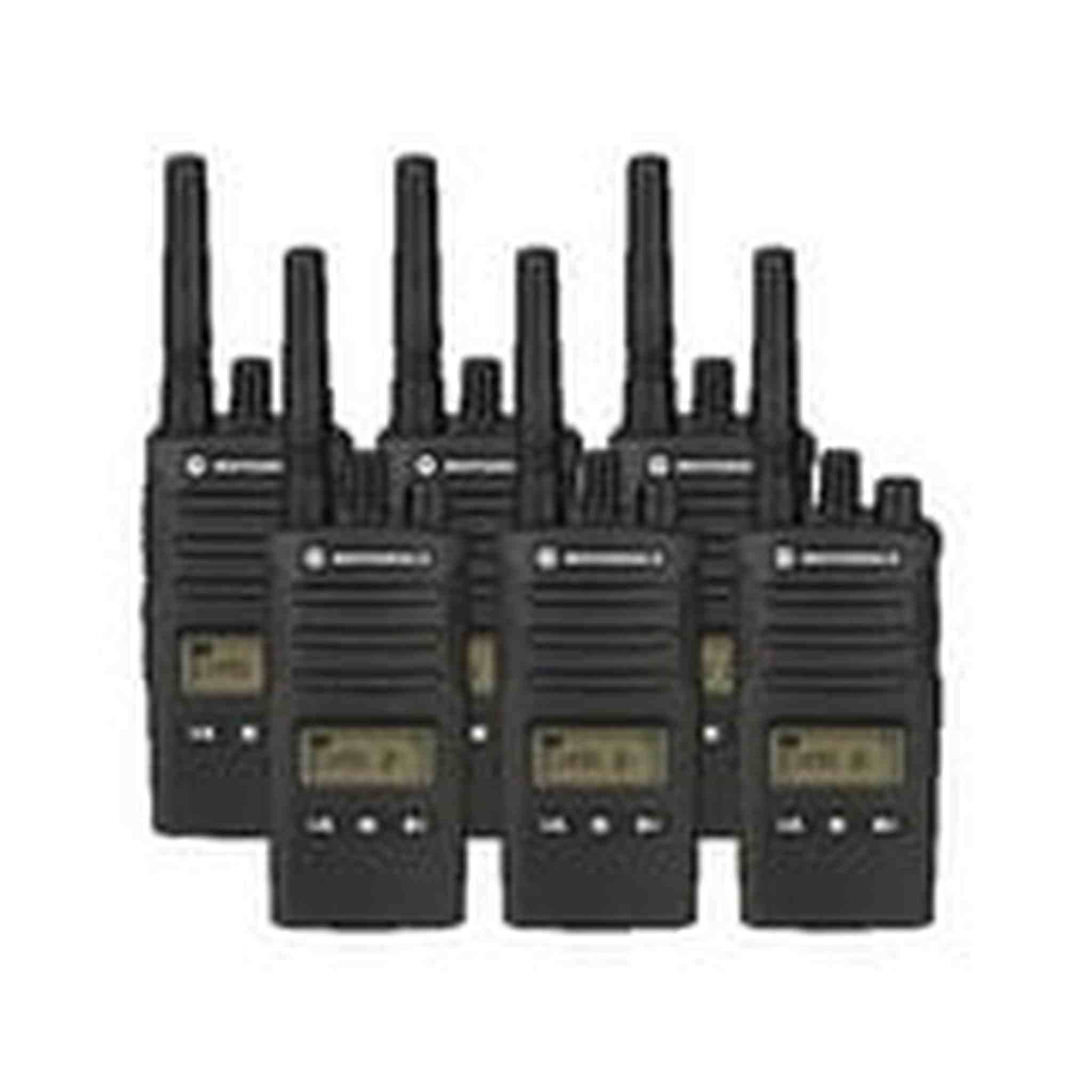 6 Pack of Motorola RMU2080D Two way Radio Walkie Talkies