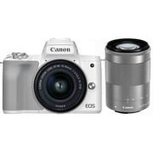 Canon EOS Kiss M/M50 Mark II White + EF-M 15-45mm & EF-M 55-200mm is STM Bundle Canon