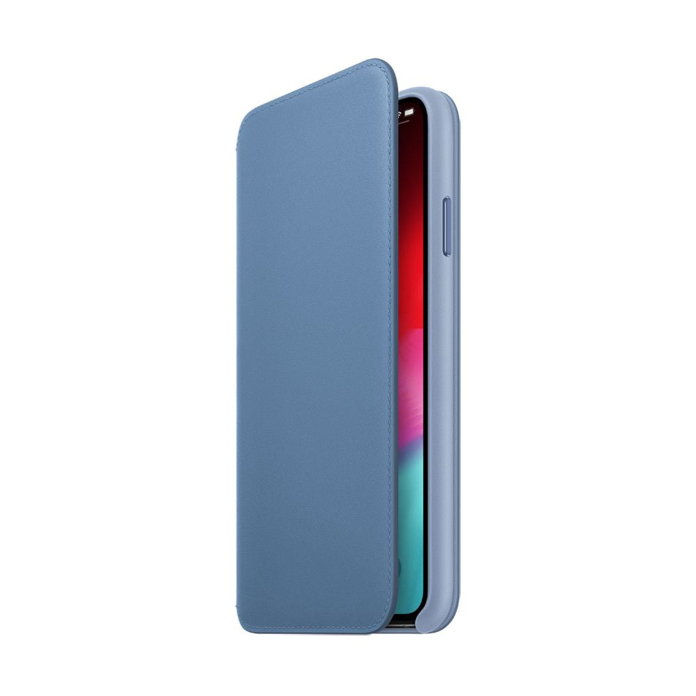 Apple Leather Folio (for iPhone Xs Max) - Cornflower