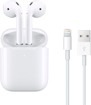 Apple AirPods with Wired Charging 2nd Gen with Cable Ties + USB Charger