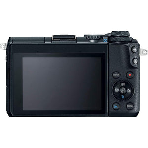 Canon EOS M6 Mirrorless Digital Camera Black, Body Only + 16GB Class 10 Memory Card + Canon Camera Case + Flexible Tri