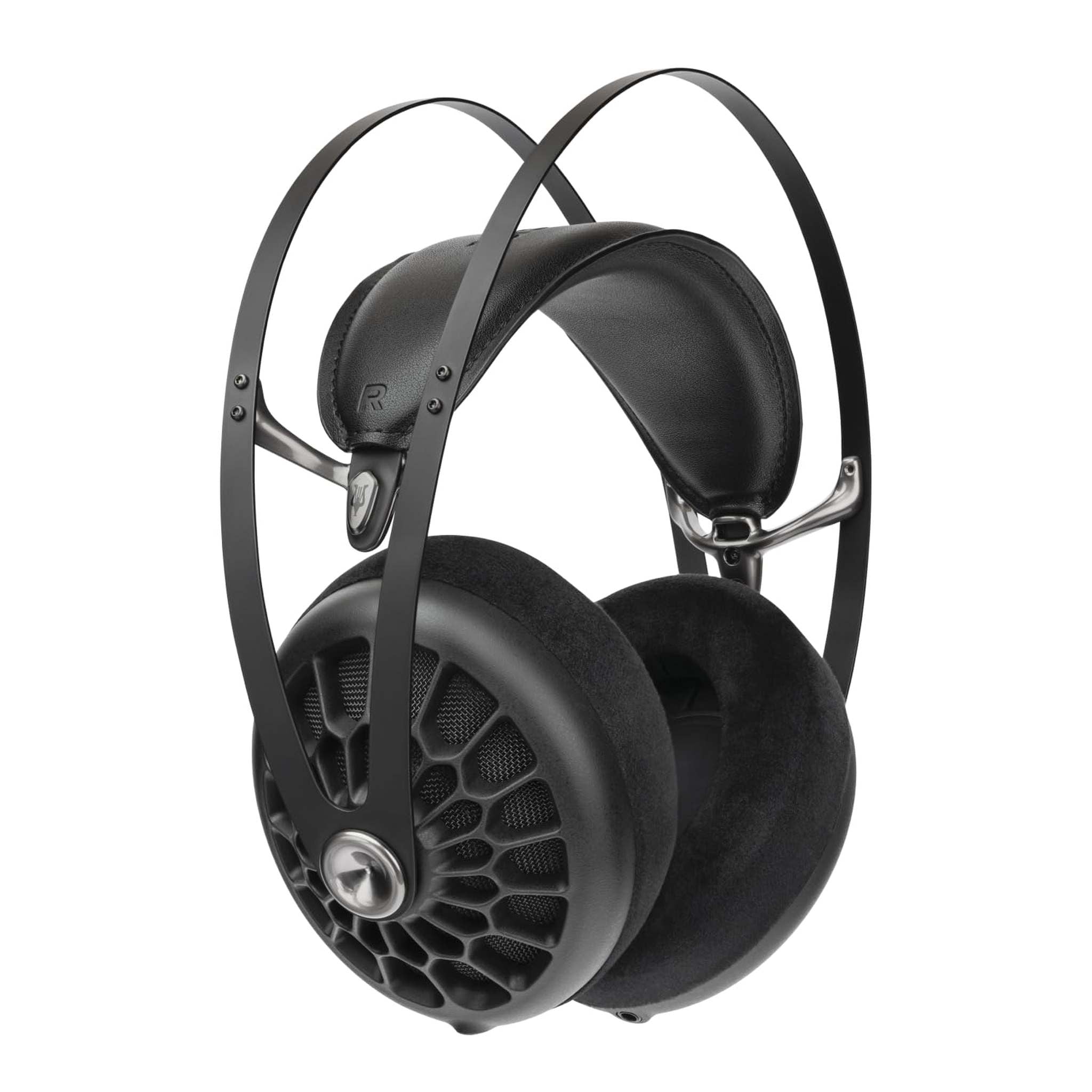 MEZE AUDIO 105 AER | Wired Over-The-Ear Lightweight Audiophile Open-Back Headphones | 50mm Dynamic Drivers | Low Impedance 42 Ohms | Cables and Carrying Pouch Included Black MEZE AUDIO
