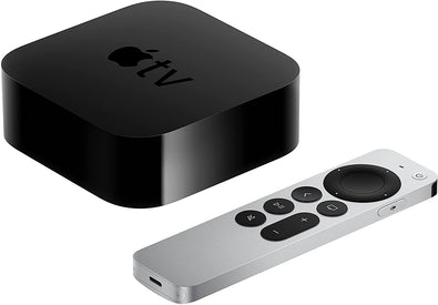 Apple TV 4K 64GB Streamer (MXH02LL/A, 2021) Bundle with Wall Mount + Cables