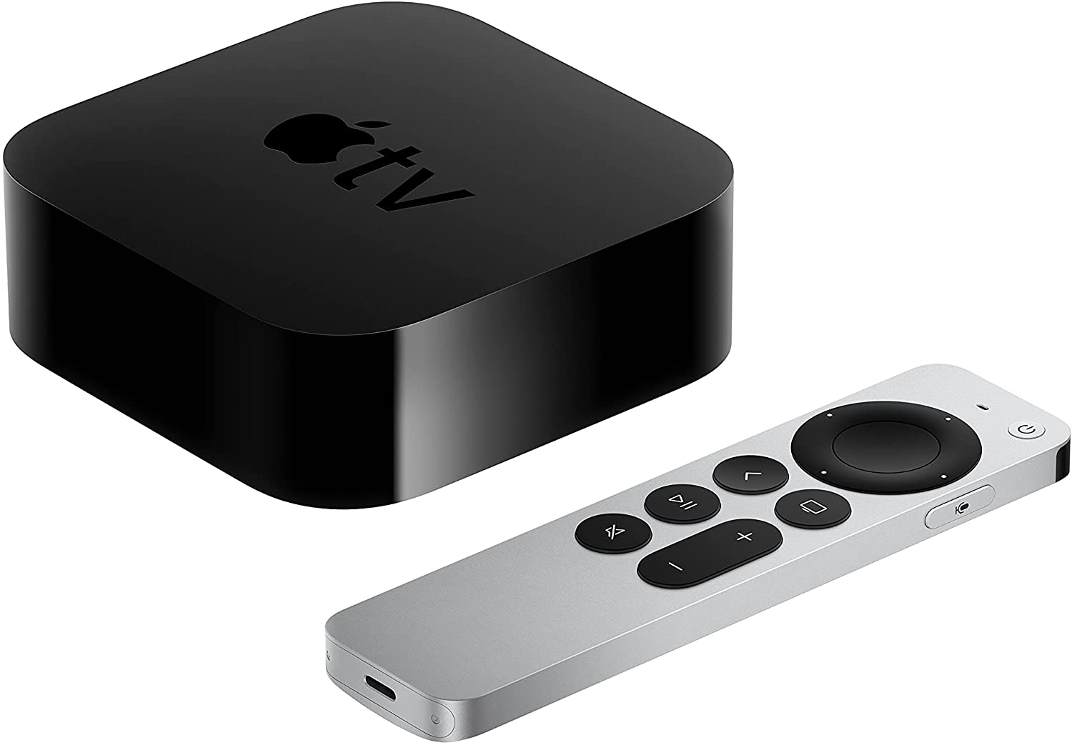 Apple TV 4K 32GB Streamer (MXGY2LL/A, 2021) Bundle with Wall Mount + Cables