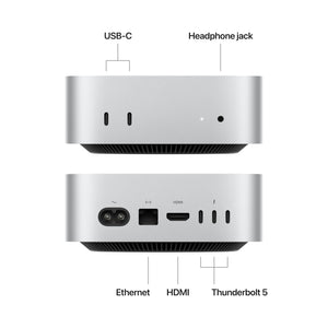 Apple 2024 Mac Mini Desktop Computer with M4 Pro chip with 12‑core CPU and 16‑core GPU: Built for Apple Intelligence, 24GB Unified Memory, 512GB SSD Storage, Gigabit Ethernet. Works with iPhone/iPad - Reconditioned