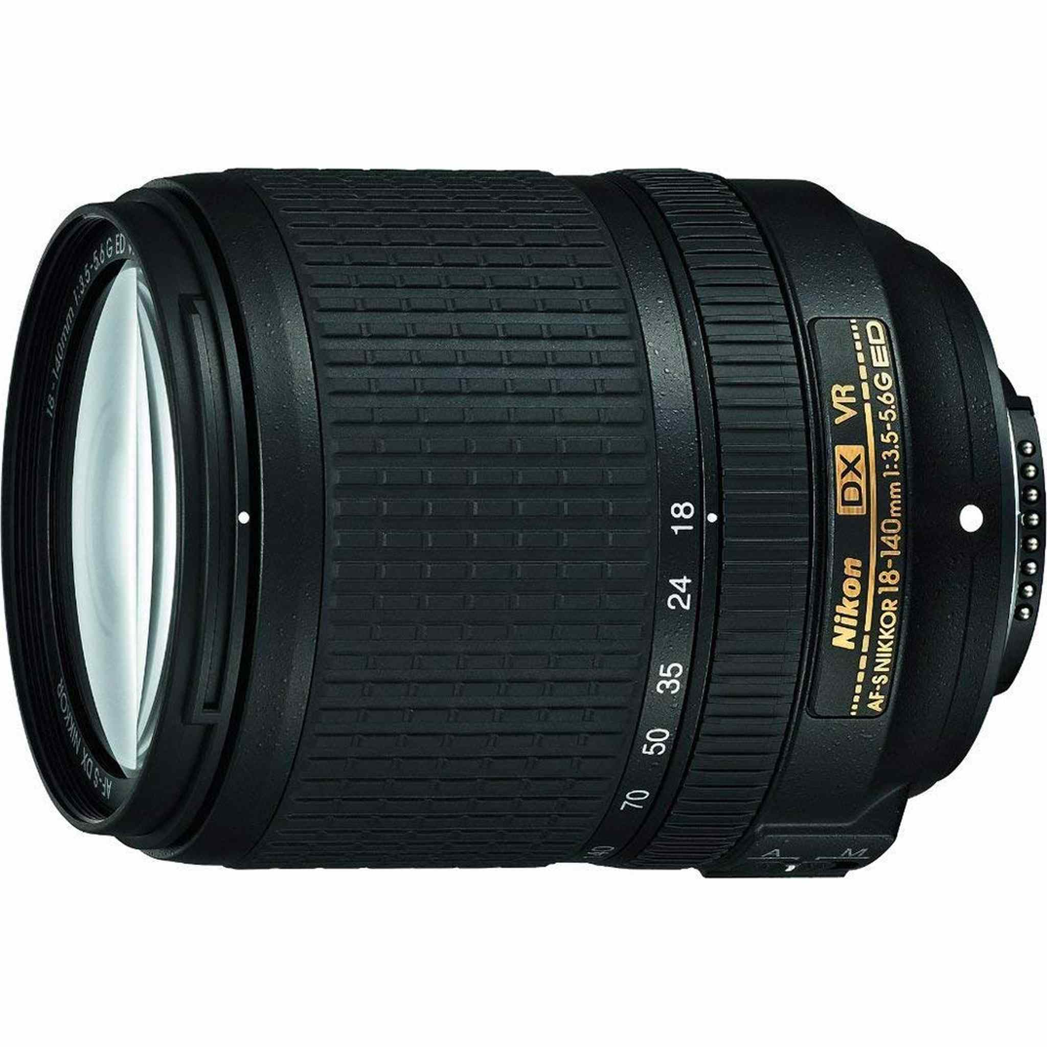 Nikon AF-S DX NIKKOR 18-140mm f/3.5-5.6G ED Vibration Reduction Zoom Lens with Auto Focus for Nikon DSLR Cameras - Reconditioned Nikon