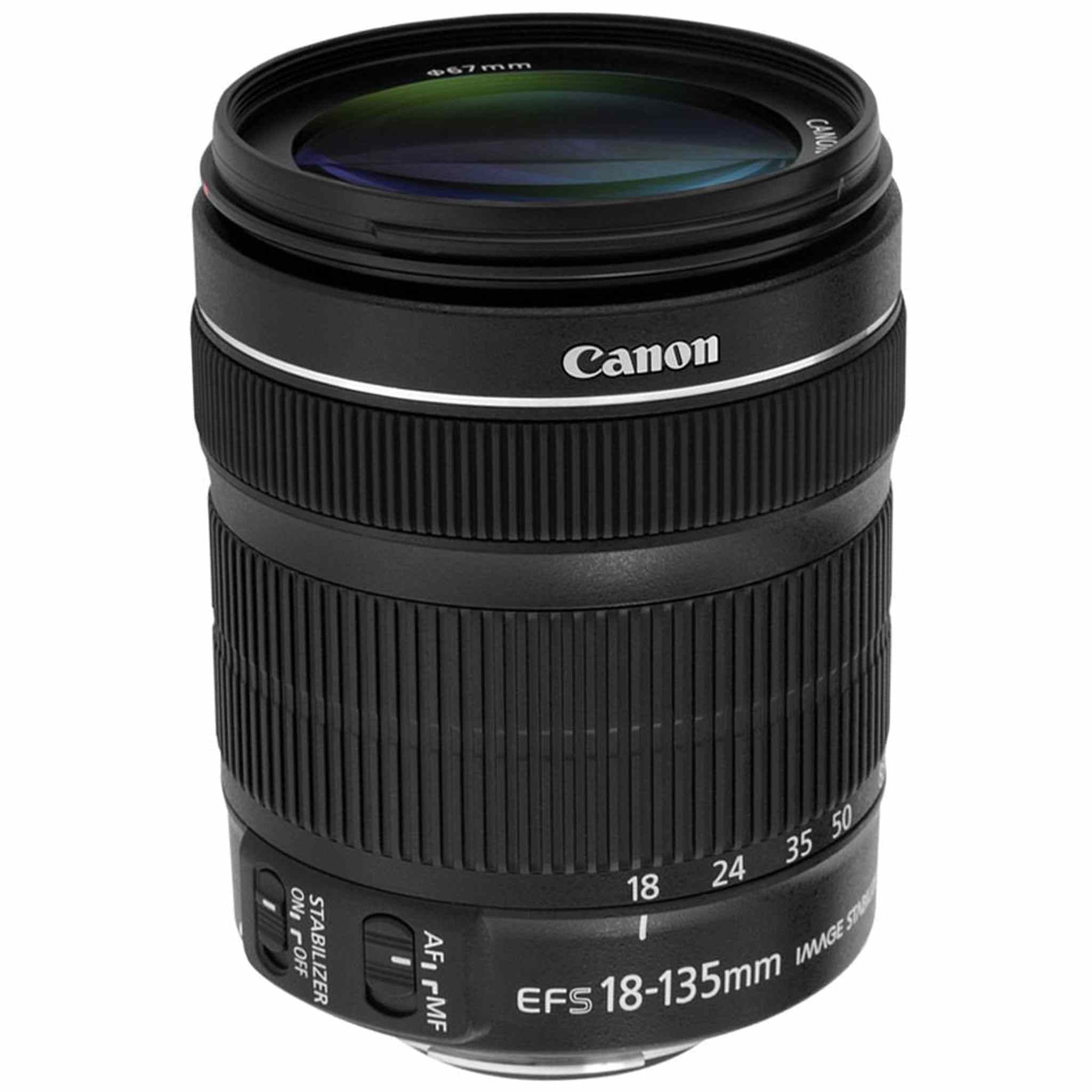 Canon EF-S 18-135mm f/3.5-5.6 STM Lens Intl Model + 3 Pcs Filter Kit + Cleaning Kit