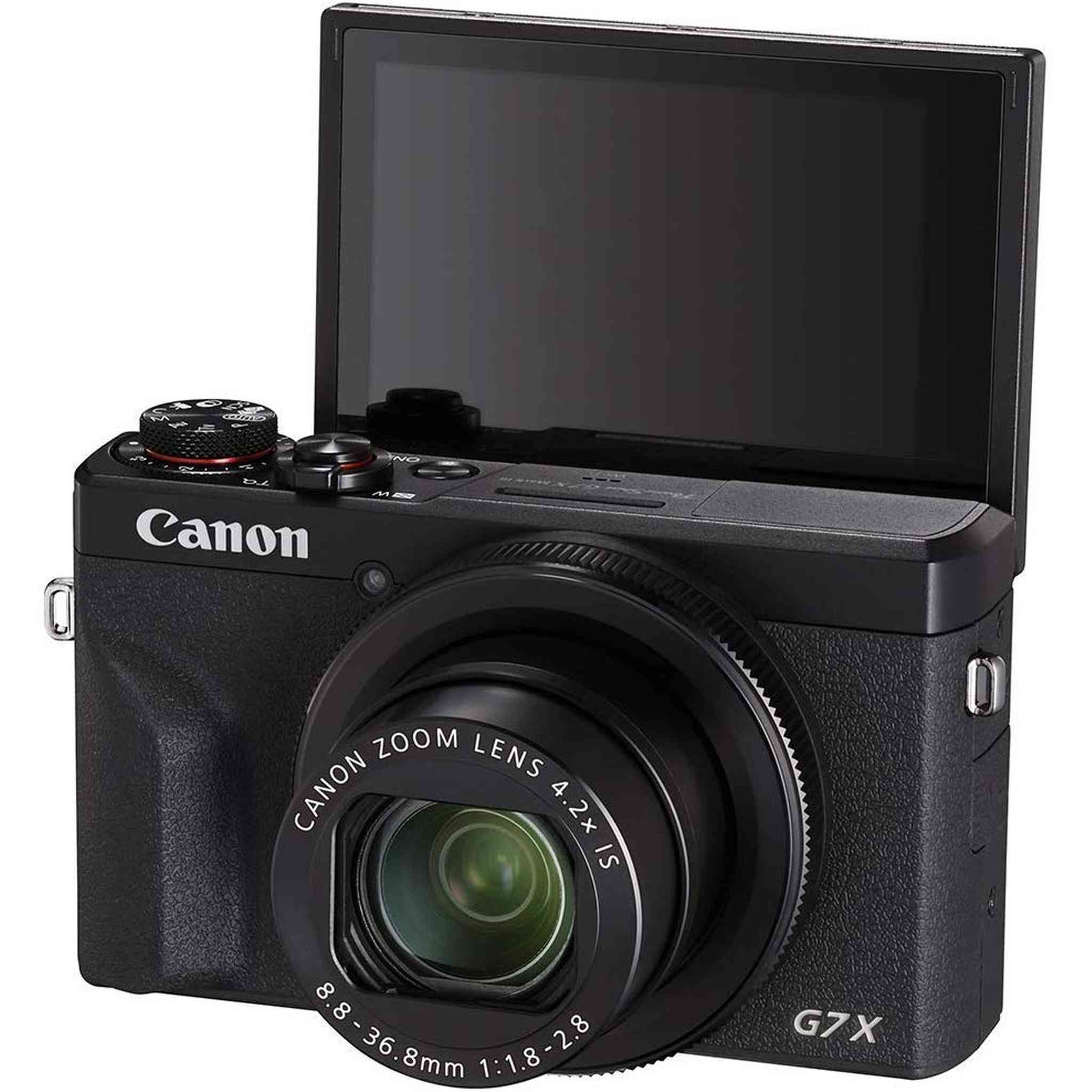 Canon PowerShot Digital Camera G7 X Mark III with Wi-Fi & NFC, LCD Screen and 4K Video - Black - Reconditioned Canon