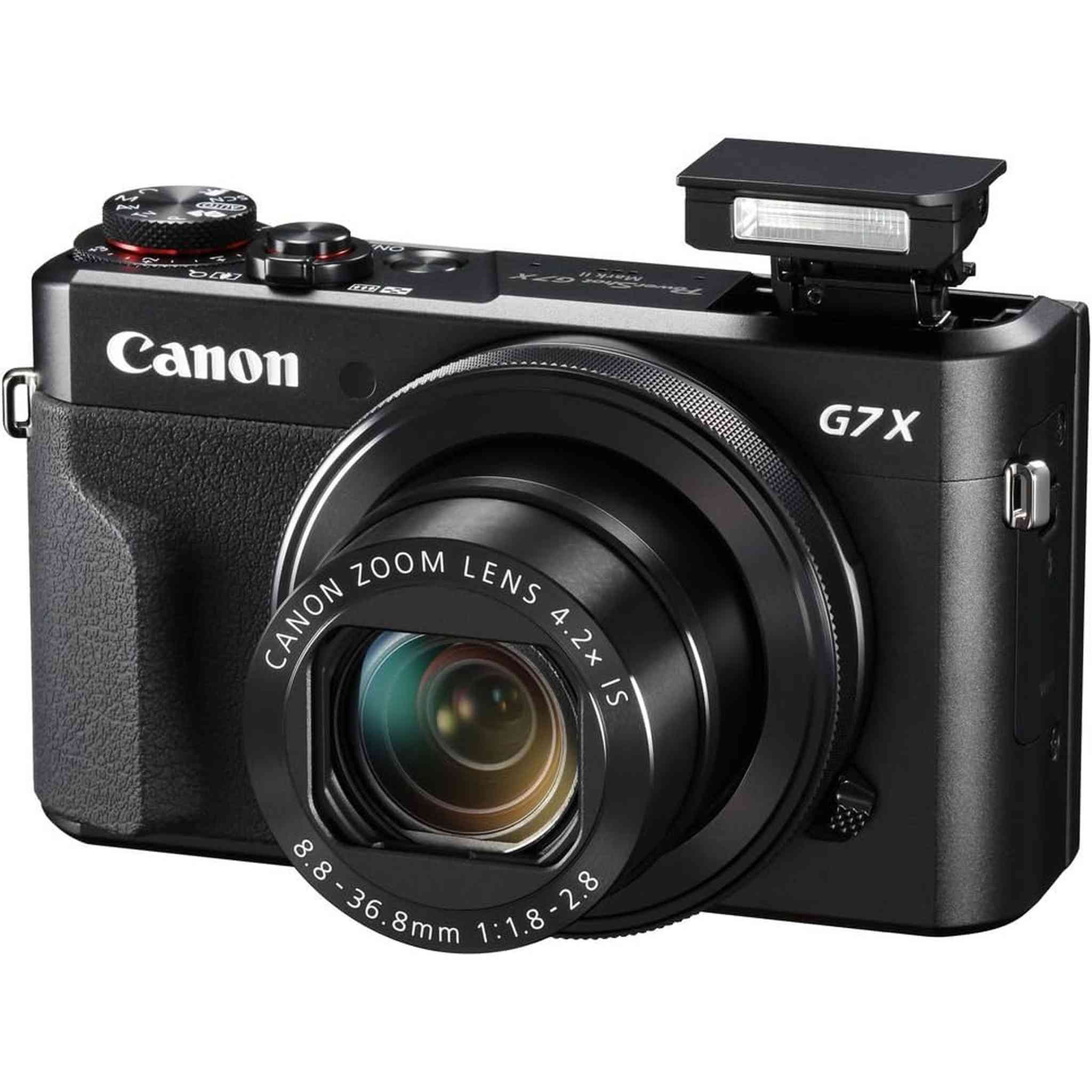 Canon PowerShot G7 X Mark II Digital Camera 1066C001 + 64GB Card + More - Reconditioned