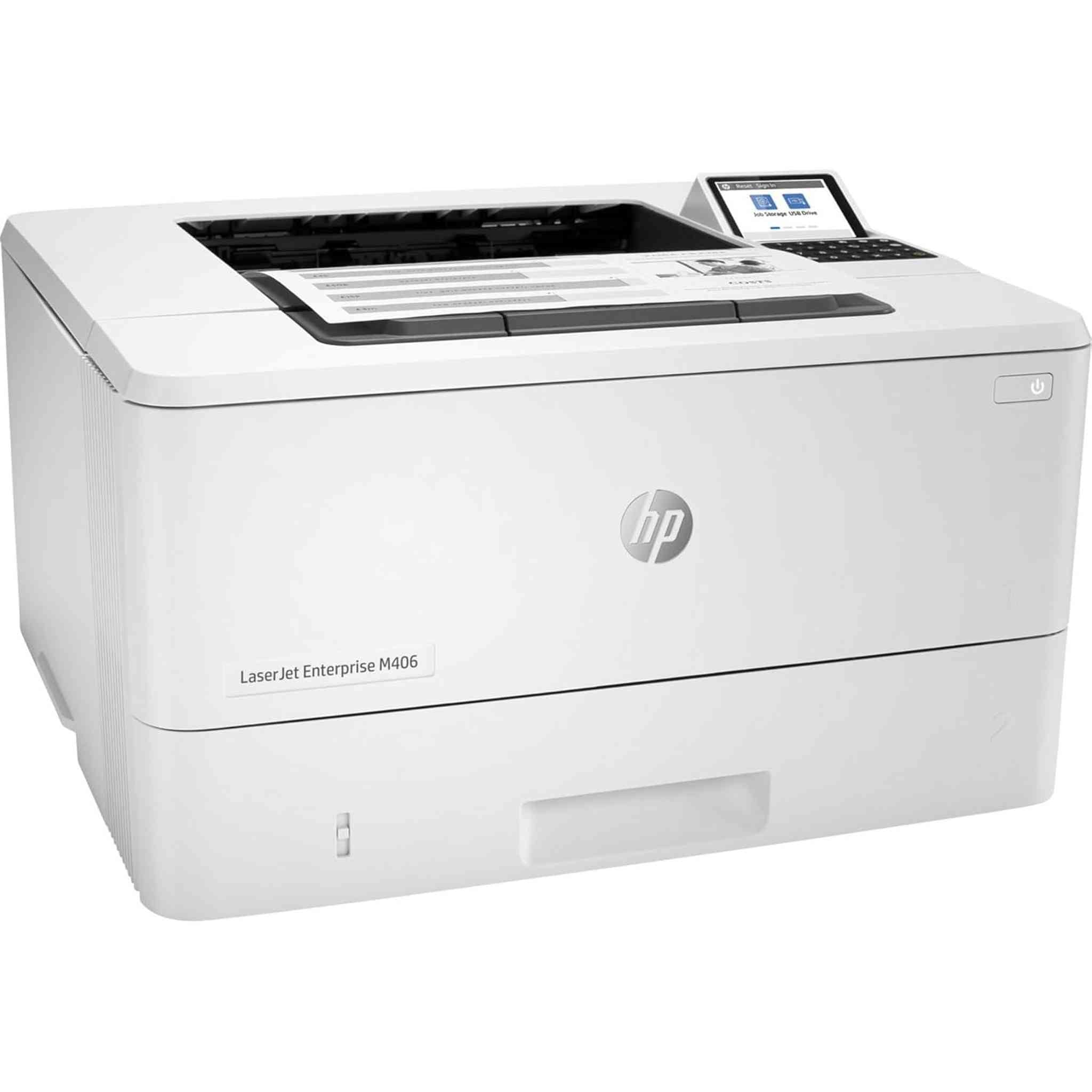 HP LaserJet Enterprise M507dn Monochrome Printer + Power Strip Surge Protector HP