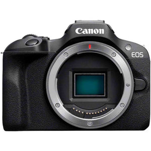 Canon EOS R100 Mirrorless Camera RF-S18-45mm F4.5-6.3 is STM & RF-75-300mm F4-5.6 Lens Kit, 24.1 Megapixel CMOS APS-C Sensor, 4K Video, RF Mount, Black - Reconditioned