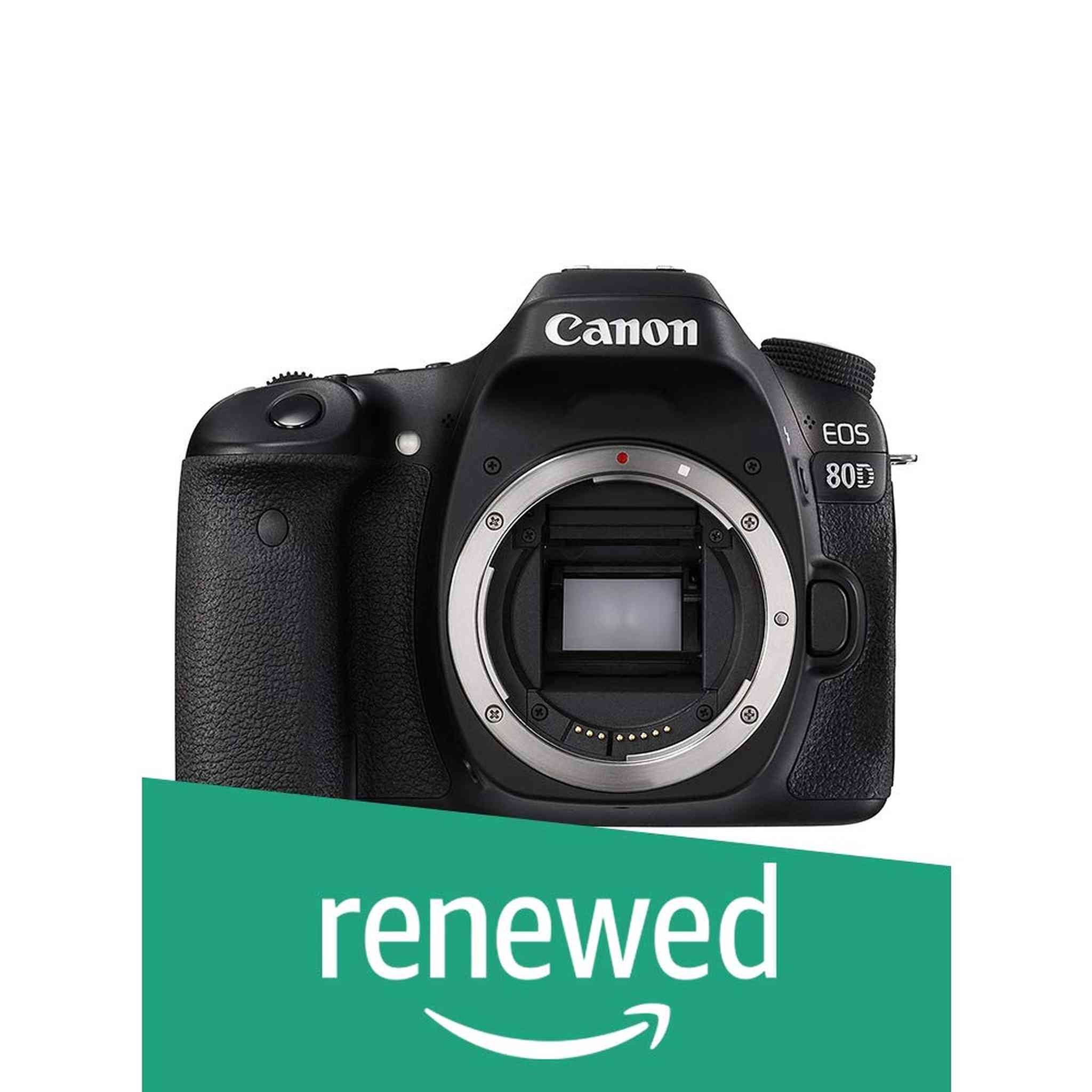 Canon EOS 80D Digital SLR Camera Body Black Renewed - Reconditioned Canon