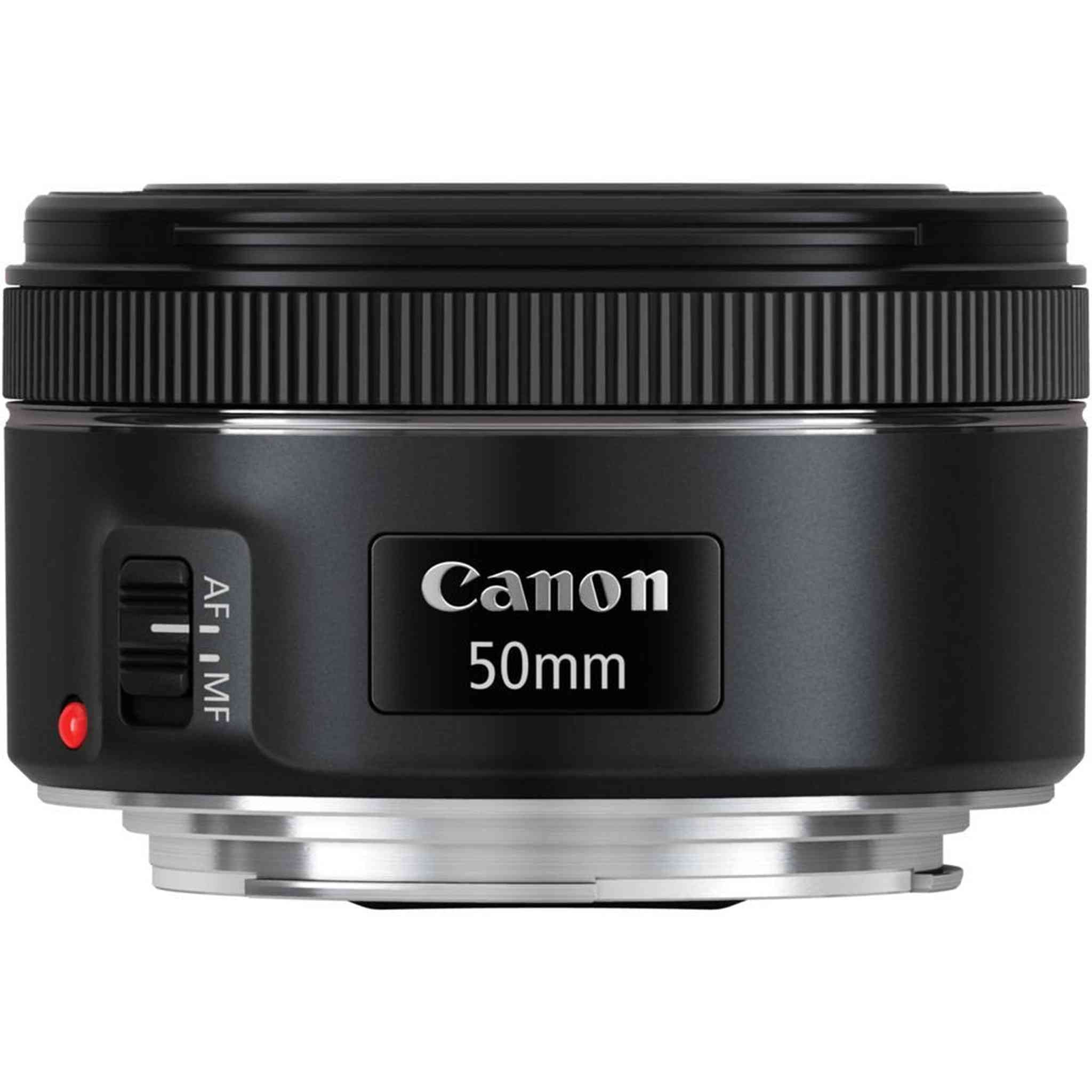 Canon EF 50mm f/1.8 STM Lens 0570C002 Professional Bundle - International Version - Used Canon