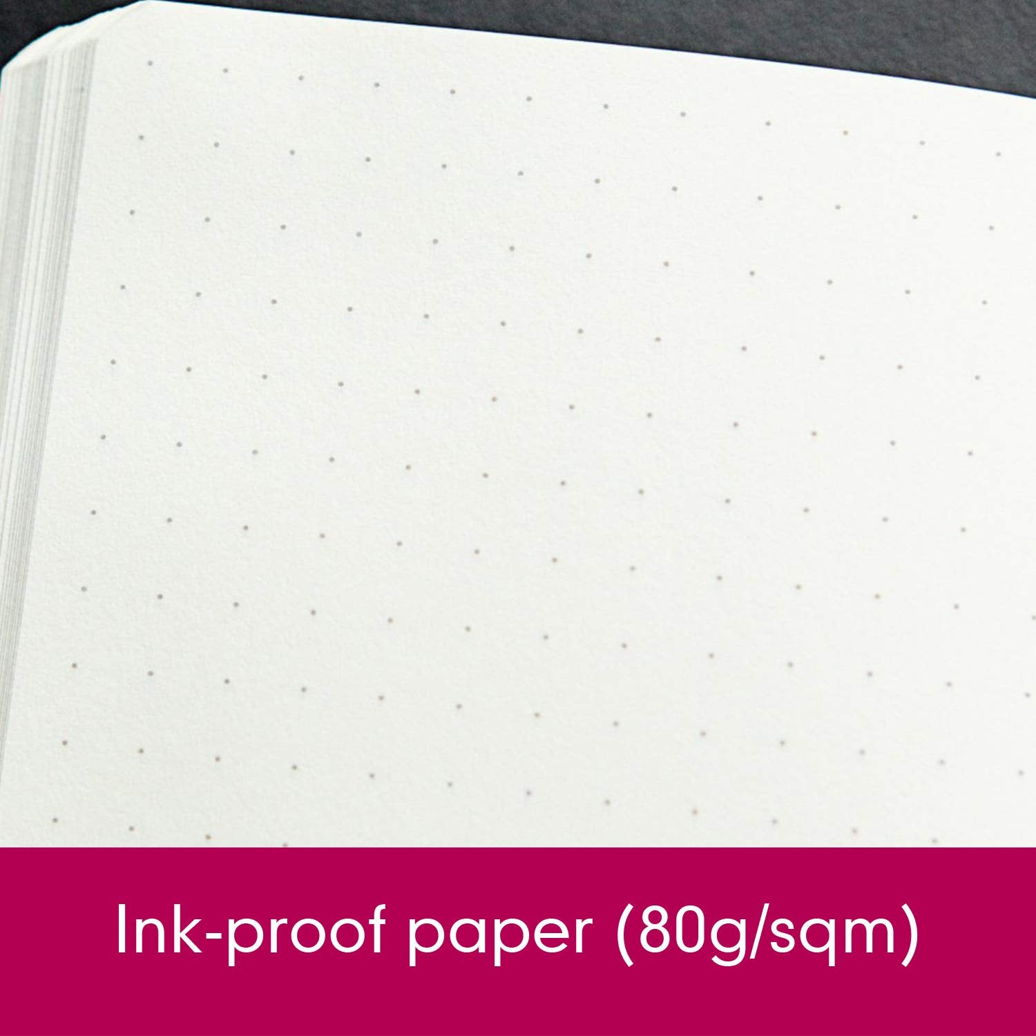 Leuchtturm1917 Medium A5 Dotted Hardcover Notebook Berry - 249 Numbered Pages