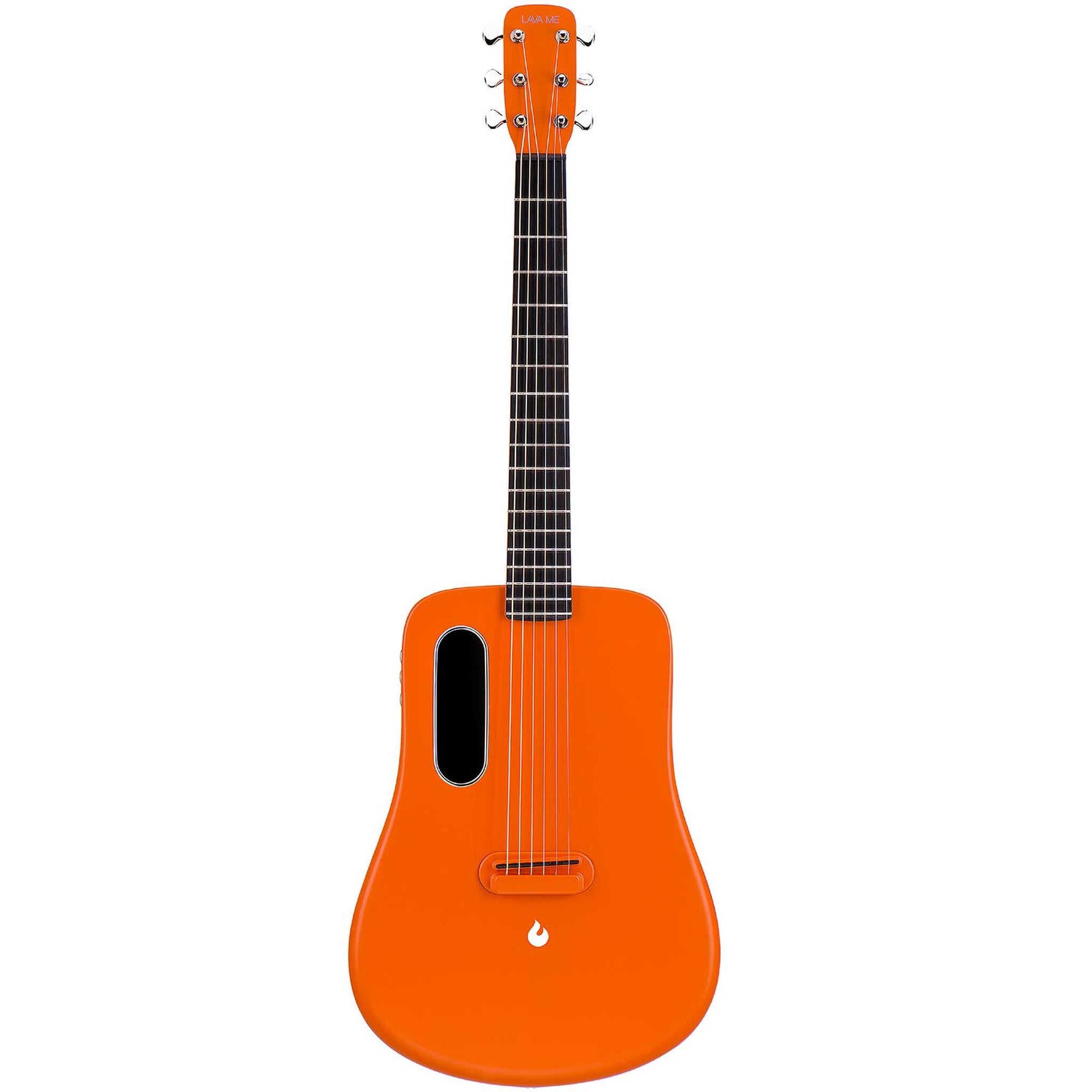 LAVA ME 2 36 inch Carbon Fiber Guitar with effects Acoustic Electric Guitar with Picks Hard Case Freeboost-Orange LAVA
