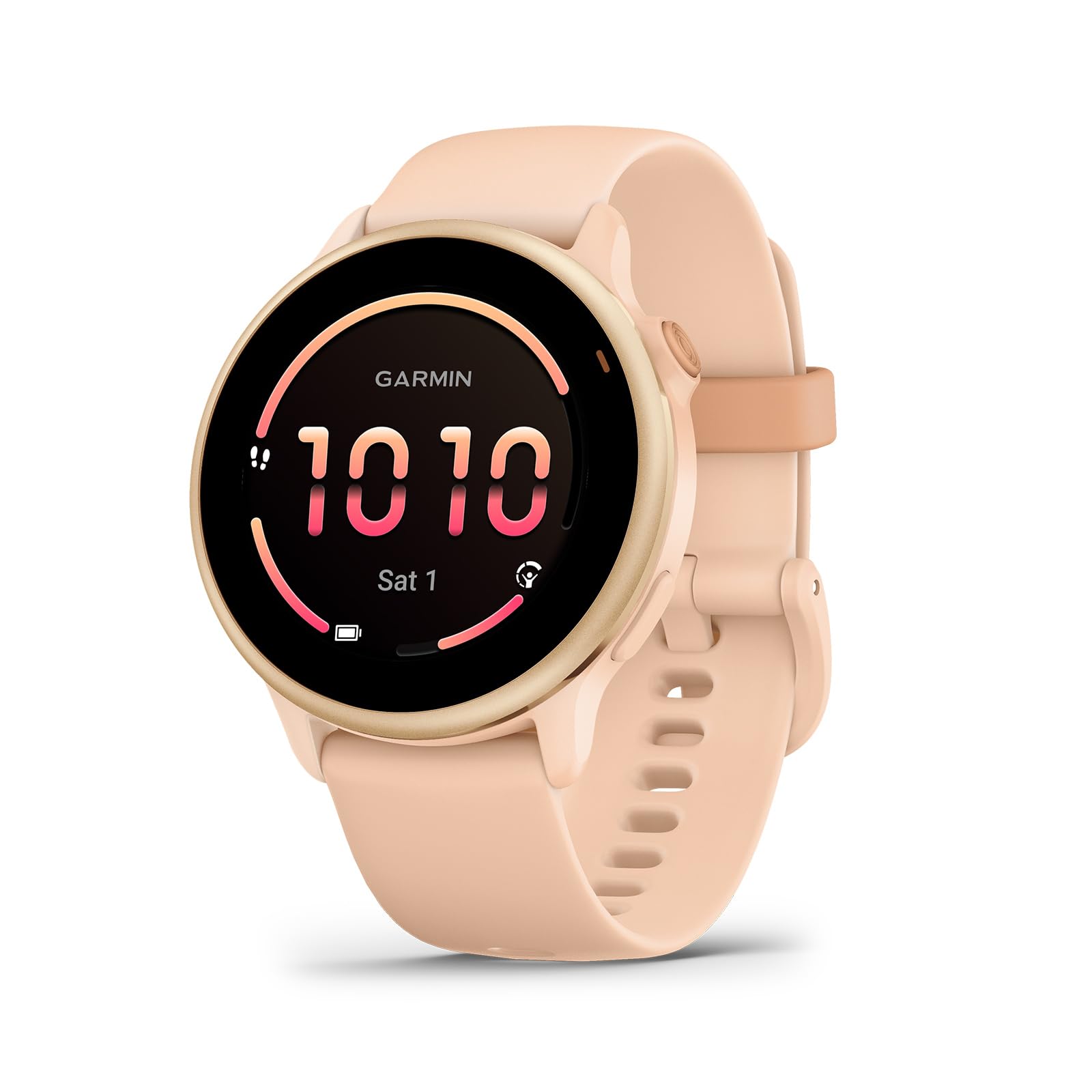 Garmin vívoactive® 6, Health and Fitness GPS Smartwatch, AMOLED Display, Up to 11 Days of Battery, Metallic Pink Dawn with Pink Dawn Band