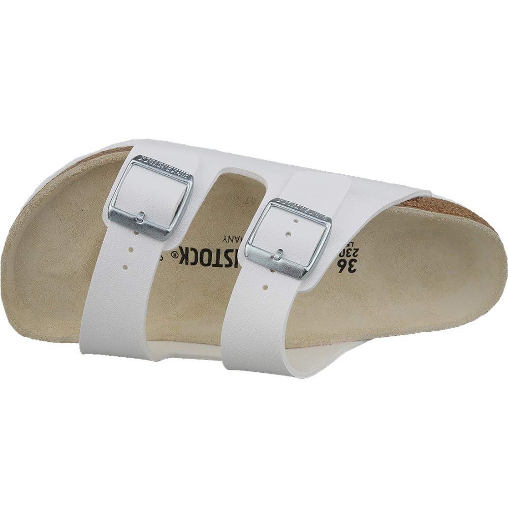 Birkenstock Arizona Unisex White Birko-Flor Sandal 37 / Unisex US Size 6-6.5
