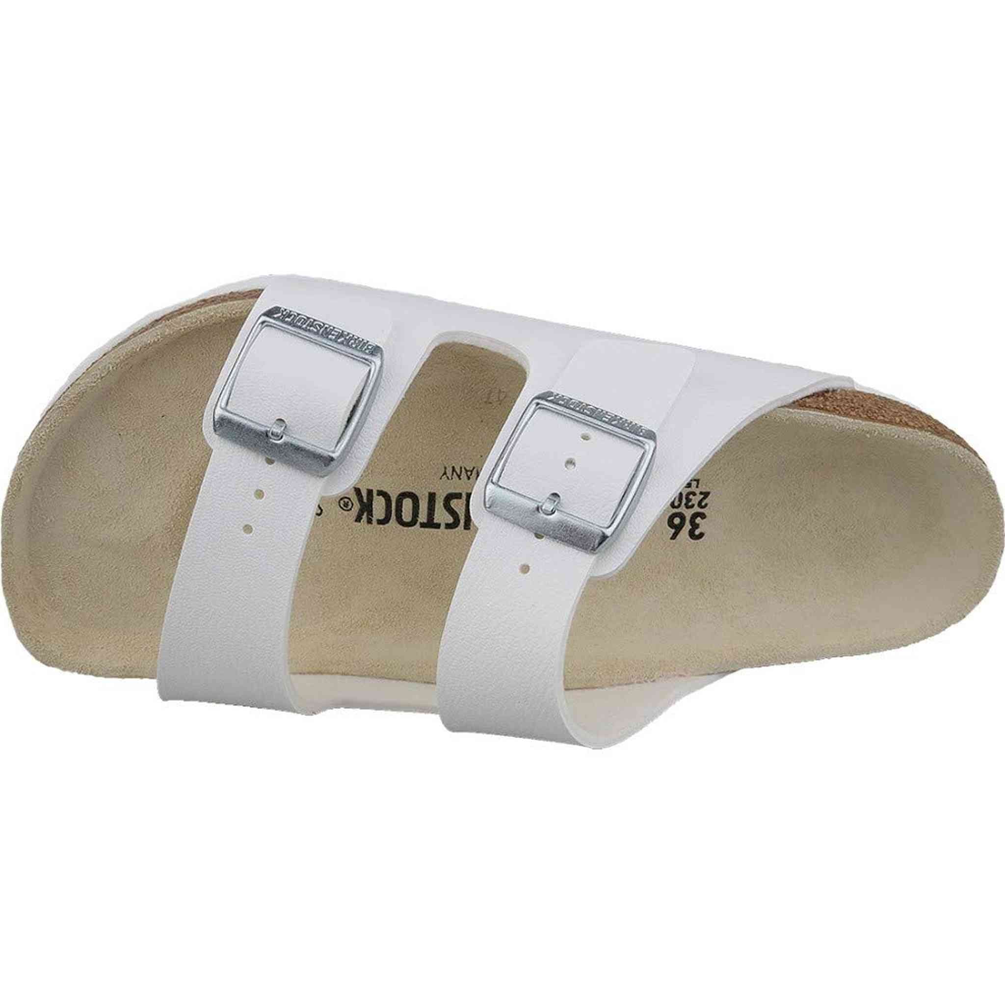 Birkenstock Arizona Unisex White Birko-Flor Sandal 37 / Unisex US Size 6-6.5 Birkenstock