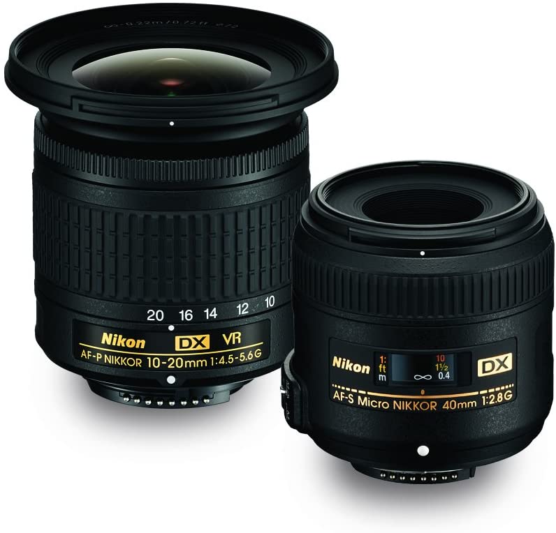 Nikon Landscape & Macro Two Lens Kit with 10-20mm f/4.5-5.6G VR & 40mm f/2.8G