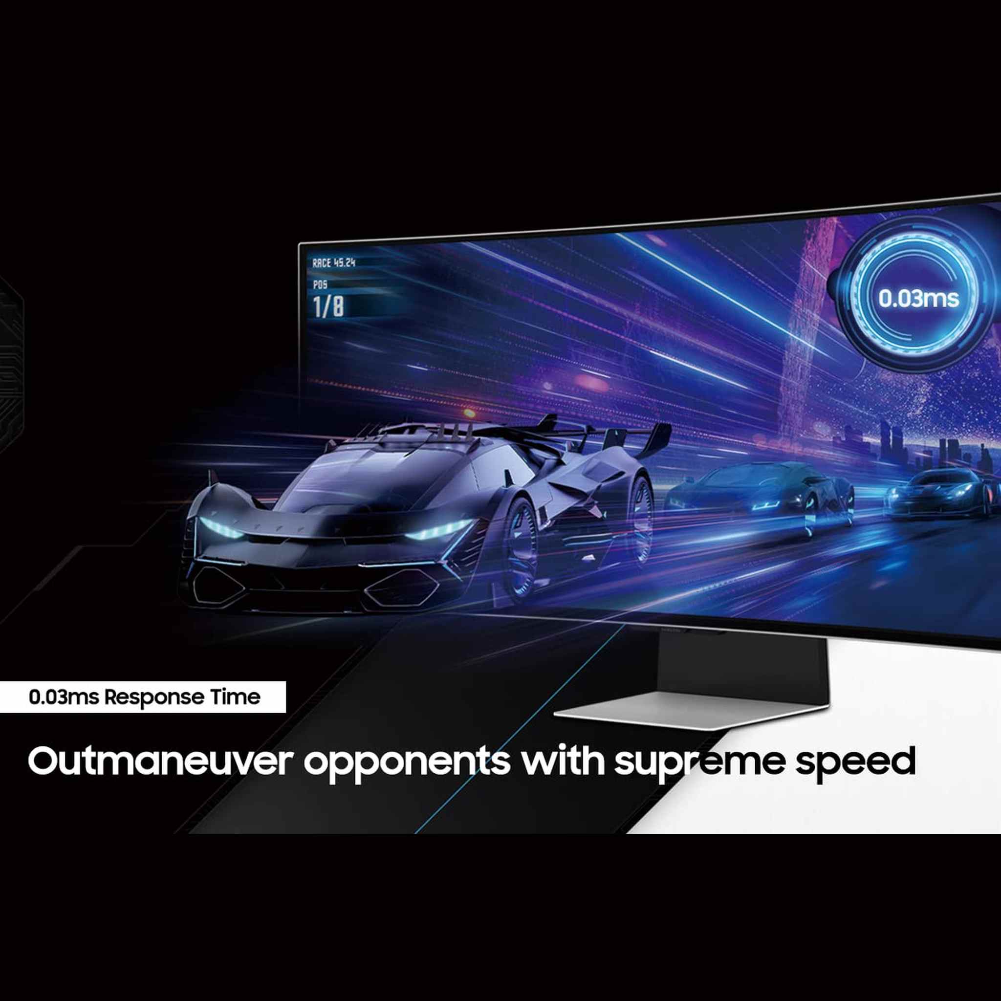 SAMSUNG 34-Inch Odyssey G85SB Series OLED Ultra WQHD Curved Gaming Monitor, 175Hz, 0.03ms, DisplayHDR True Black 400, AMD FreeSync Premium Pro, Advanced Game Streaming, LS34BG850SNXZA, 2023