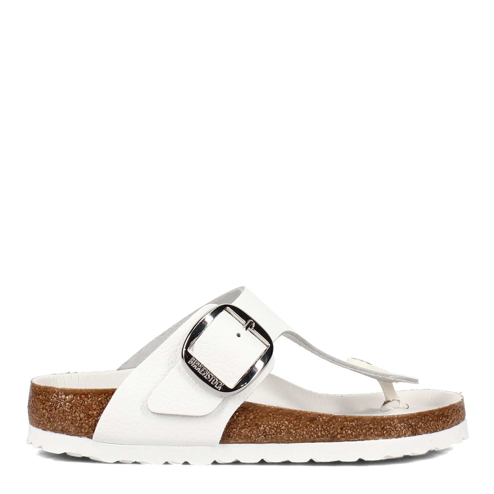 Birkenstock Women's Gizeh Big Buckle Sandals, White, 7 Medium US
