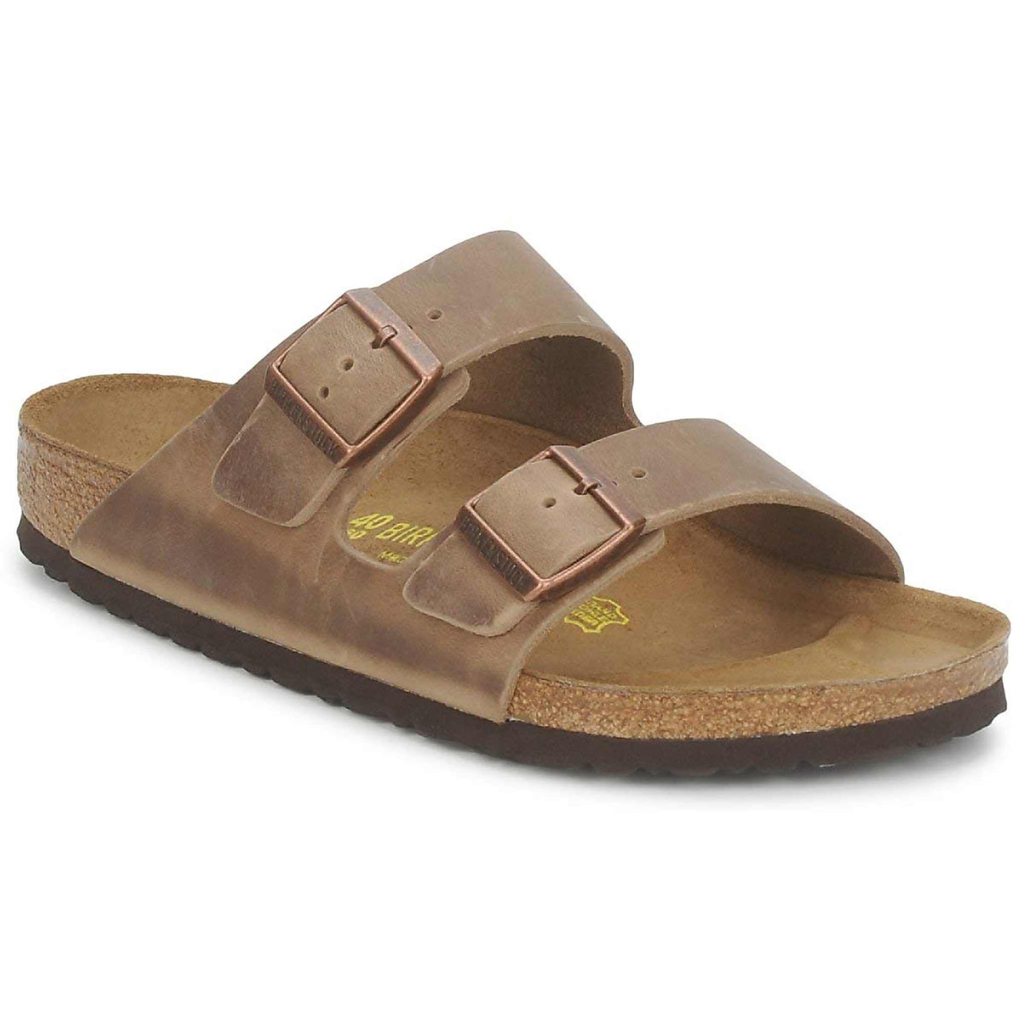Birkenstock Unisex's Sandals Mule, Waxy Leather Tobacco Brown, 5 UK Narrow