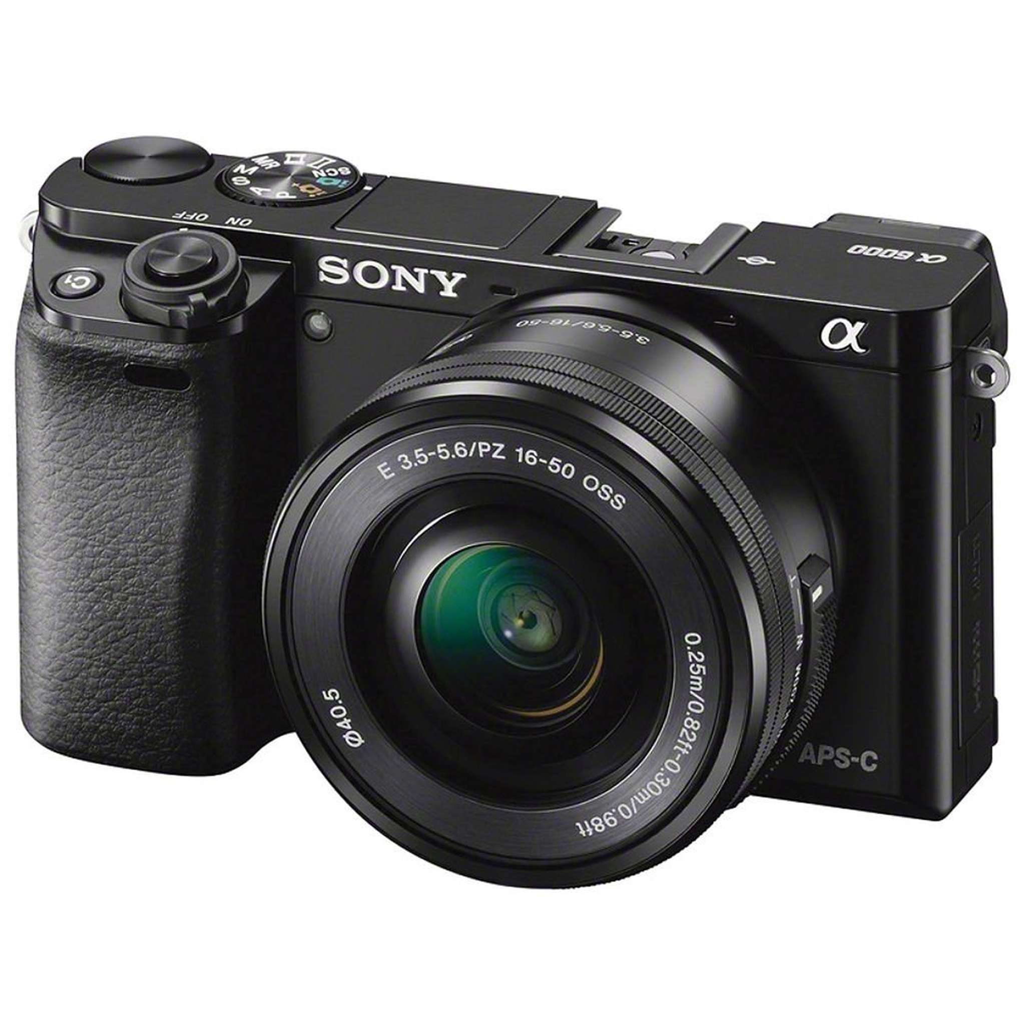 Sony Alpha a6000 Mirrorless Camera with 16-50mm and 55-210mm Lenses ILCE6000Y/B with Sony FE 85mm Lens, Soft Bag, Additi - Used Sony