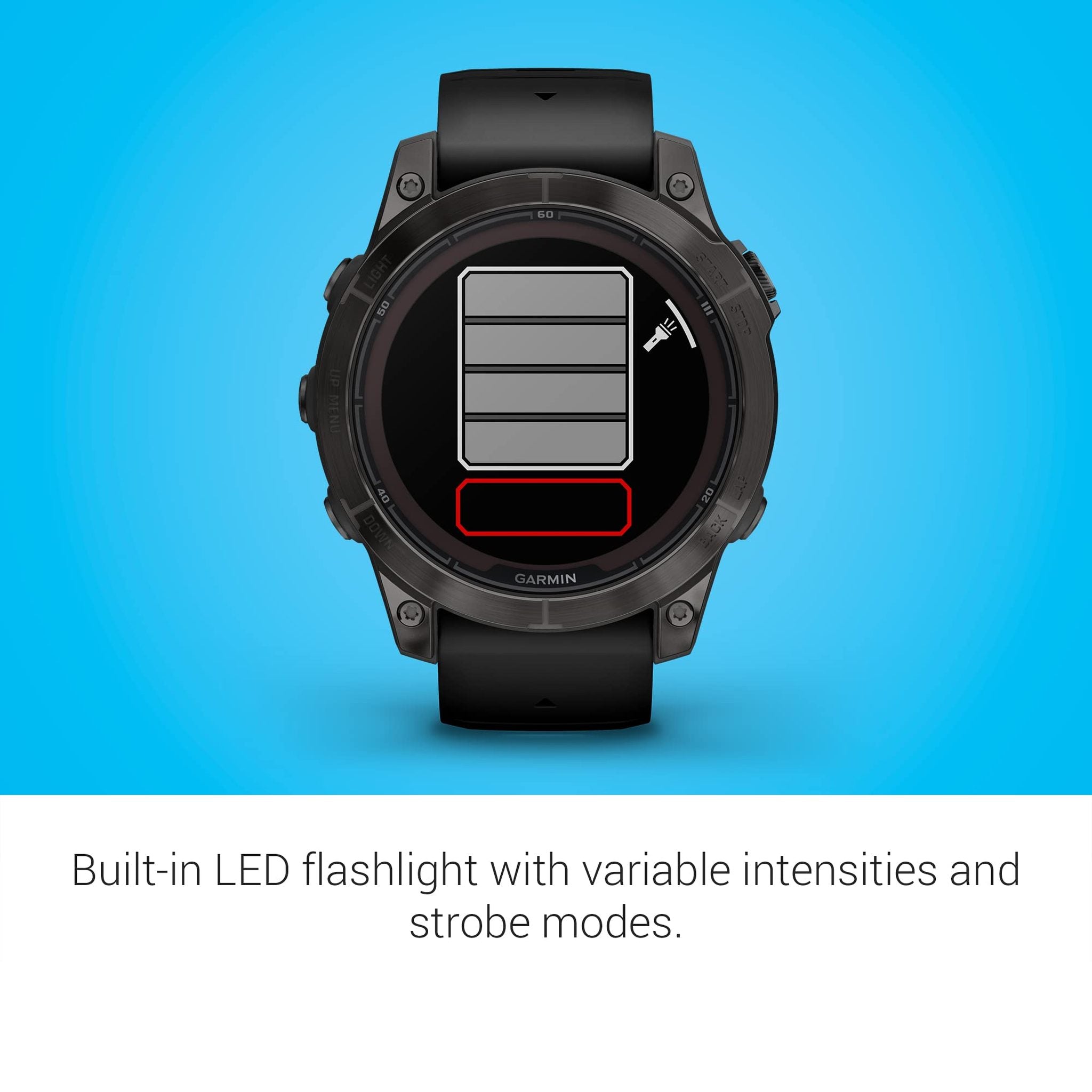 Garmin fēnix 7 Pro Sapphire Solar, Multisport GPS Smartwatch, Built-in Flashlight, Solar Charging Capability, Black Garmin