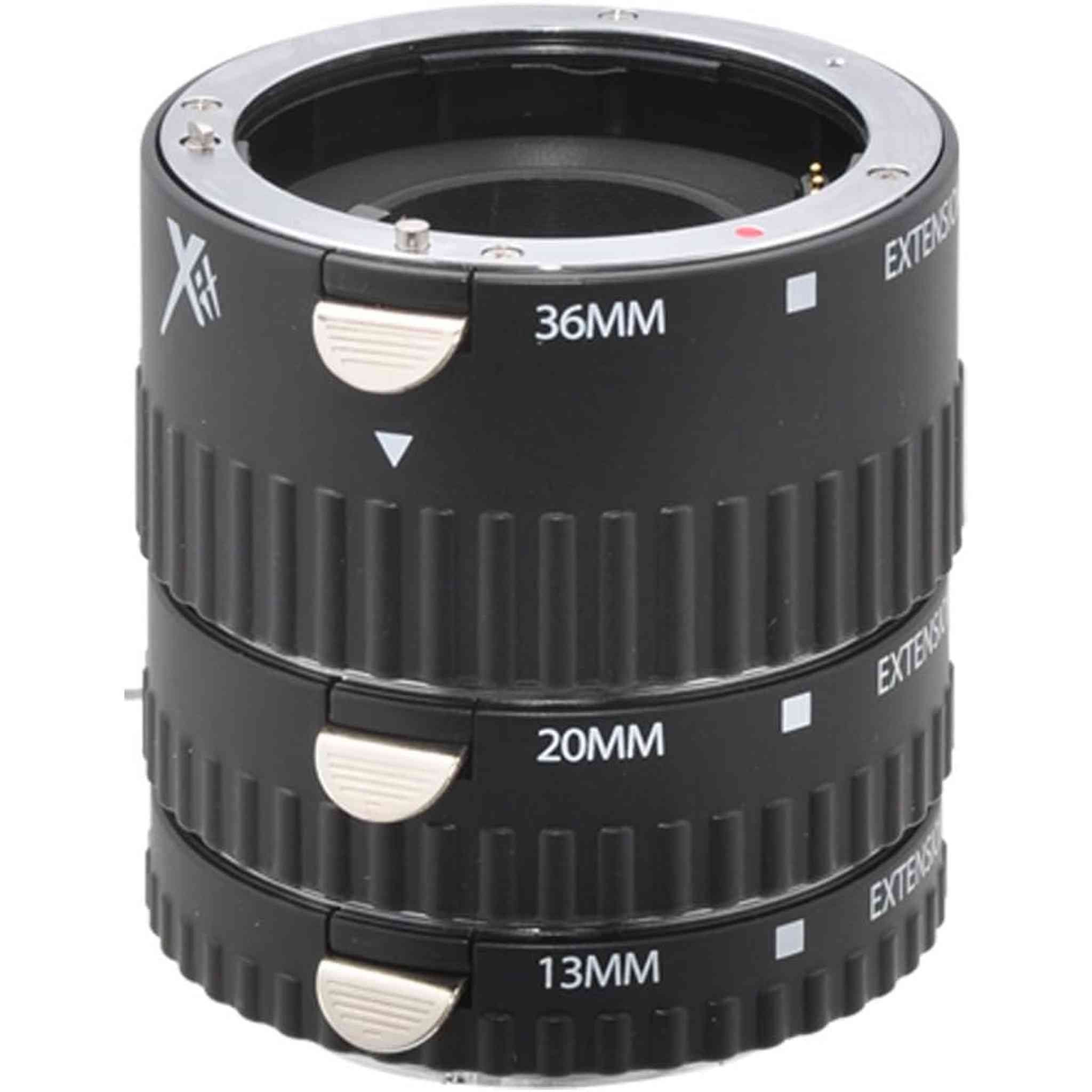 Xit XTETS Auto Focus Macro Extension Tube Set for Sony SLR Cameras Black