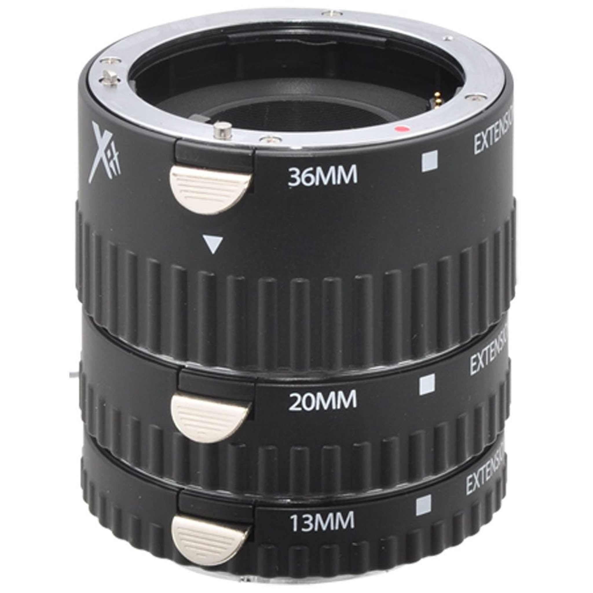 Xit XTETS Auto Focus Macro Extension Tube Set for Sony SLR Cameras Black Xit