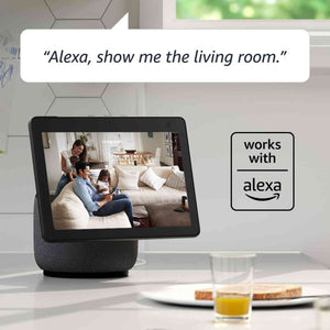 Blink Mini - Compact indoor plug-in smart security camera, 1080p HD video, night vision, motion detection, two-way audio, easy set up, Works with Alexa - 1 camera Black Blink