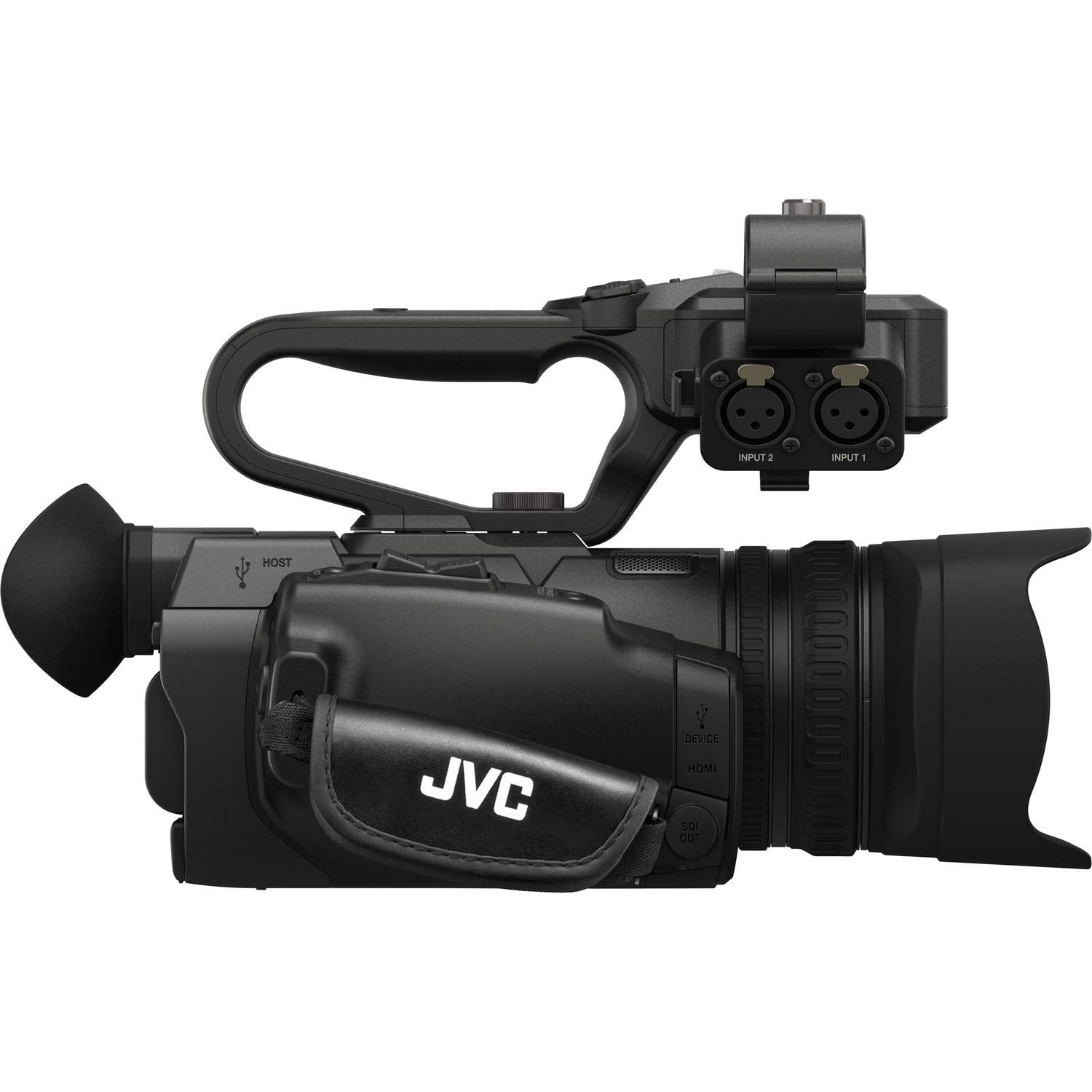 JVC GY-HM250 UHD 4K Streaming Camcorder with Built-in Lower-Thirds Graphics Camera Only Bundle Kit